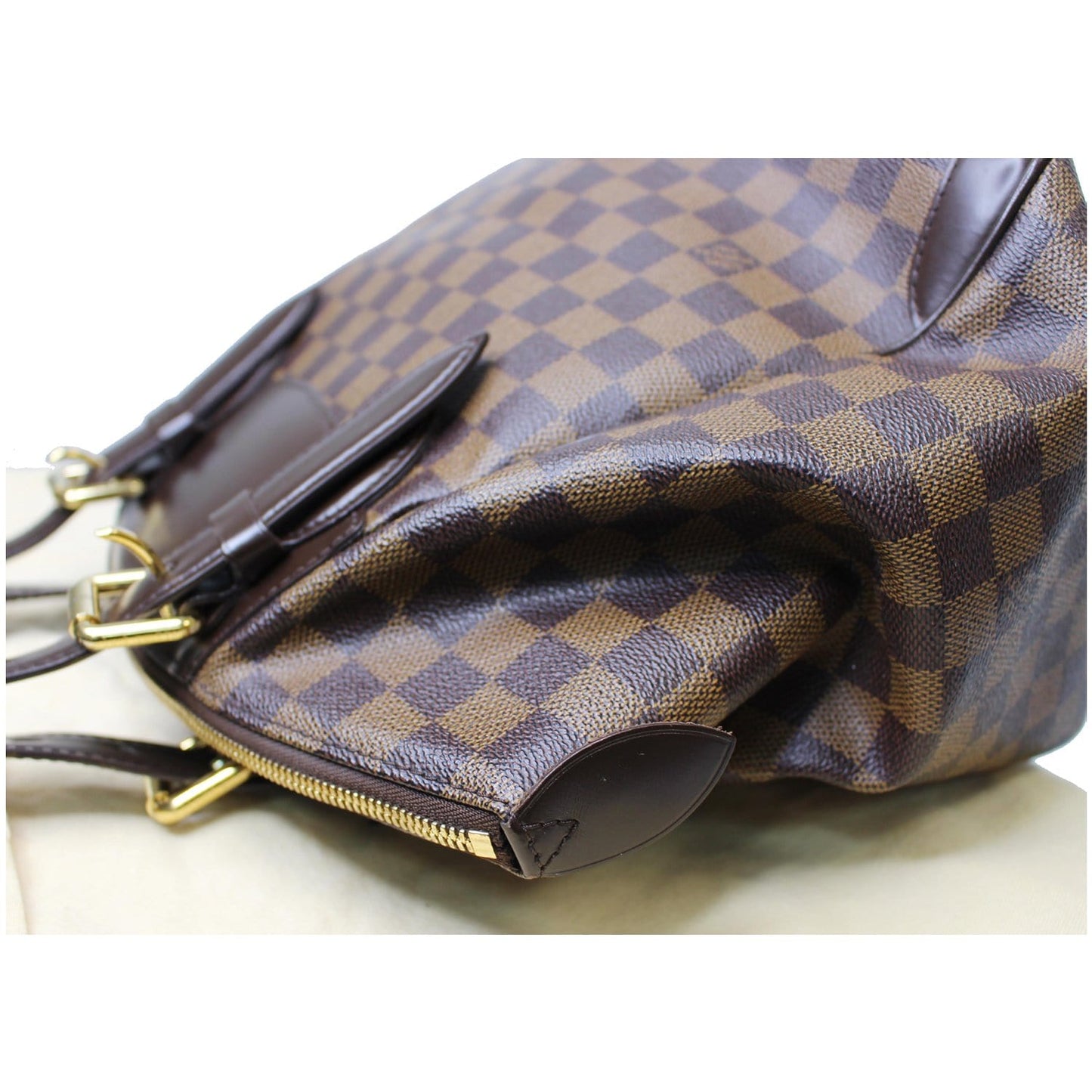 LOUIS VUITTON Verona MM Damier Ebene Shoulder Bag Brown