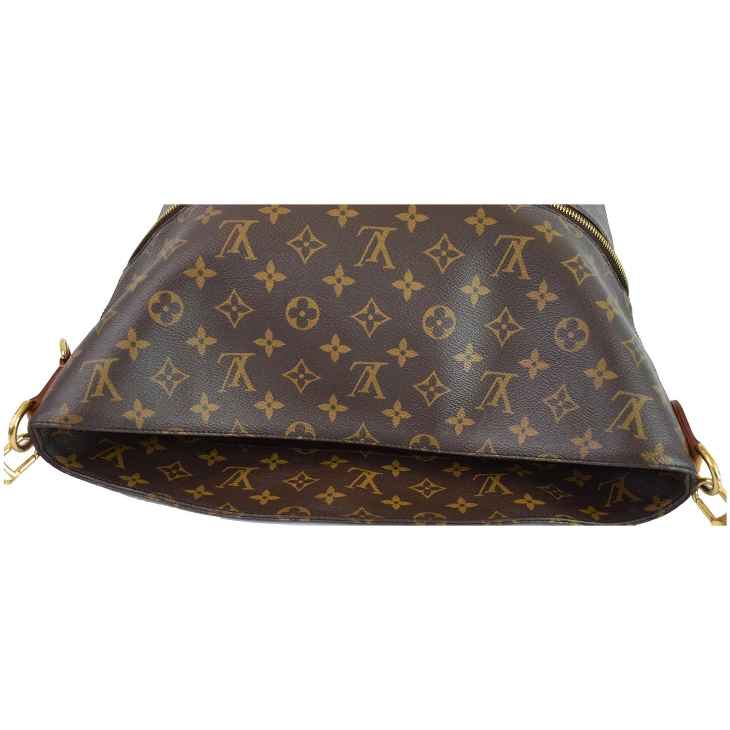 LOUIS VUITTON Melie Monogram Canvas Hobo Shoulder Bag Brown