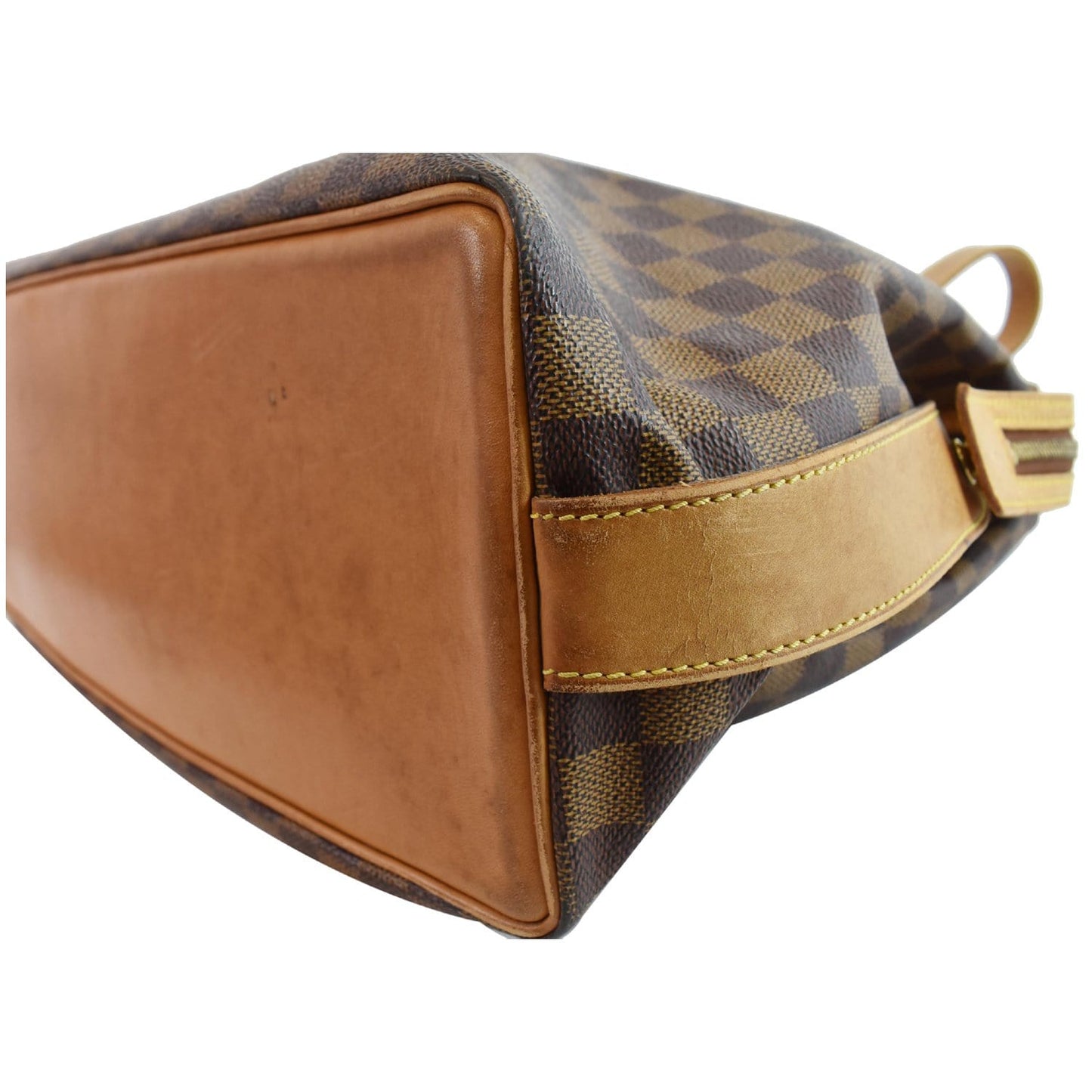 LOUIS VUITTON Chelsea Damier Ebene Shoulder Bag Brown
