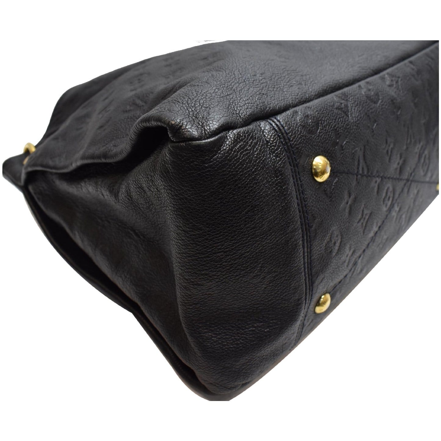 LOUIS VUITTON Artsy MM Empreinte Leather Shoulder Bag Black