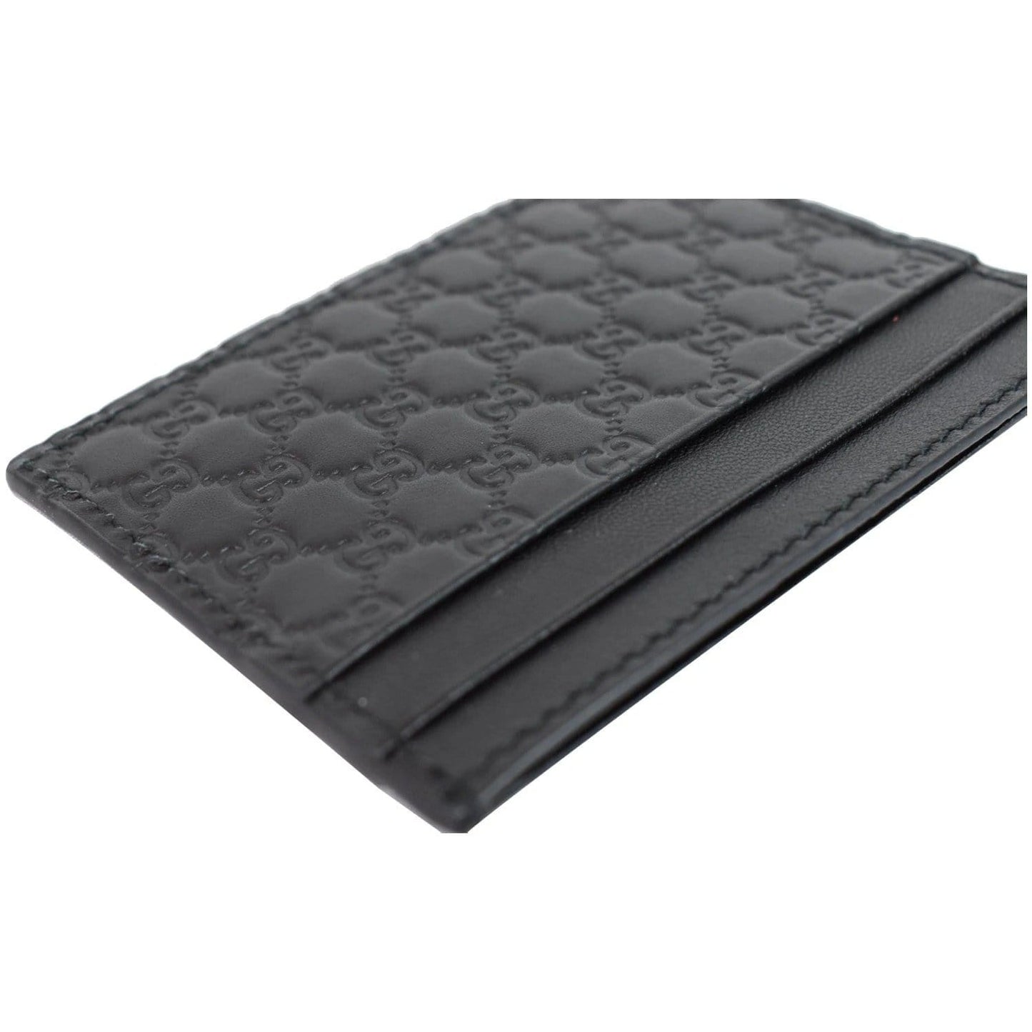 GUCCI Microguccissima Card Case Black 476010