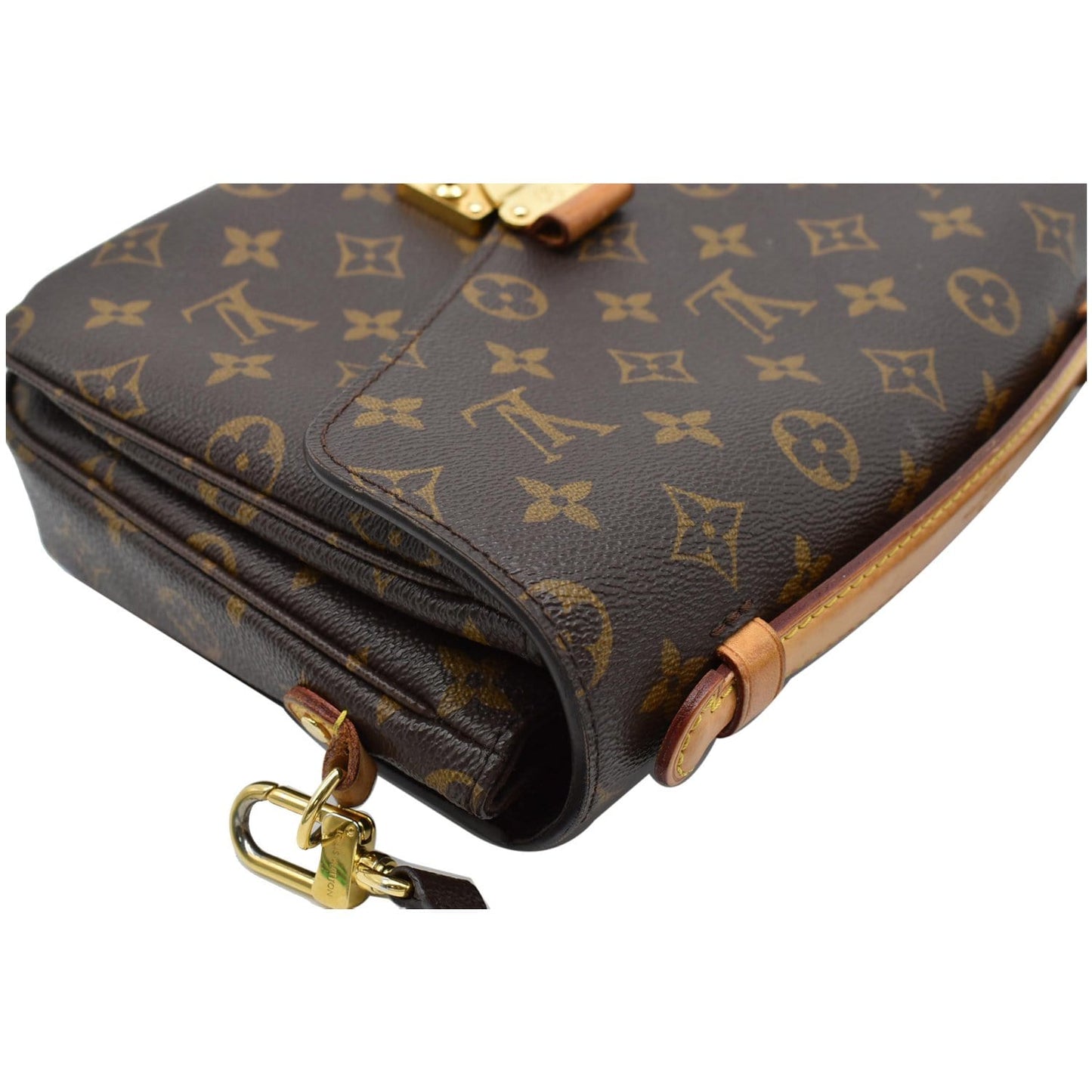 LOUIS VUITTON Metis Pochette Monogram Canvas Crossbody Bag Brown