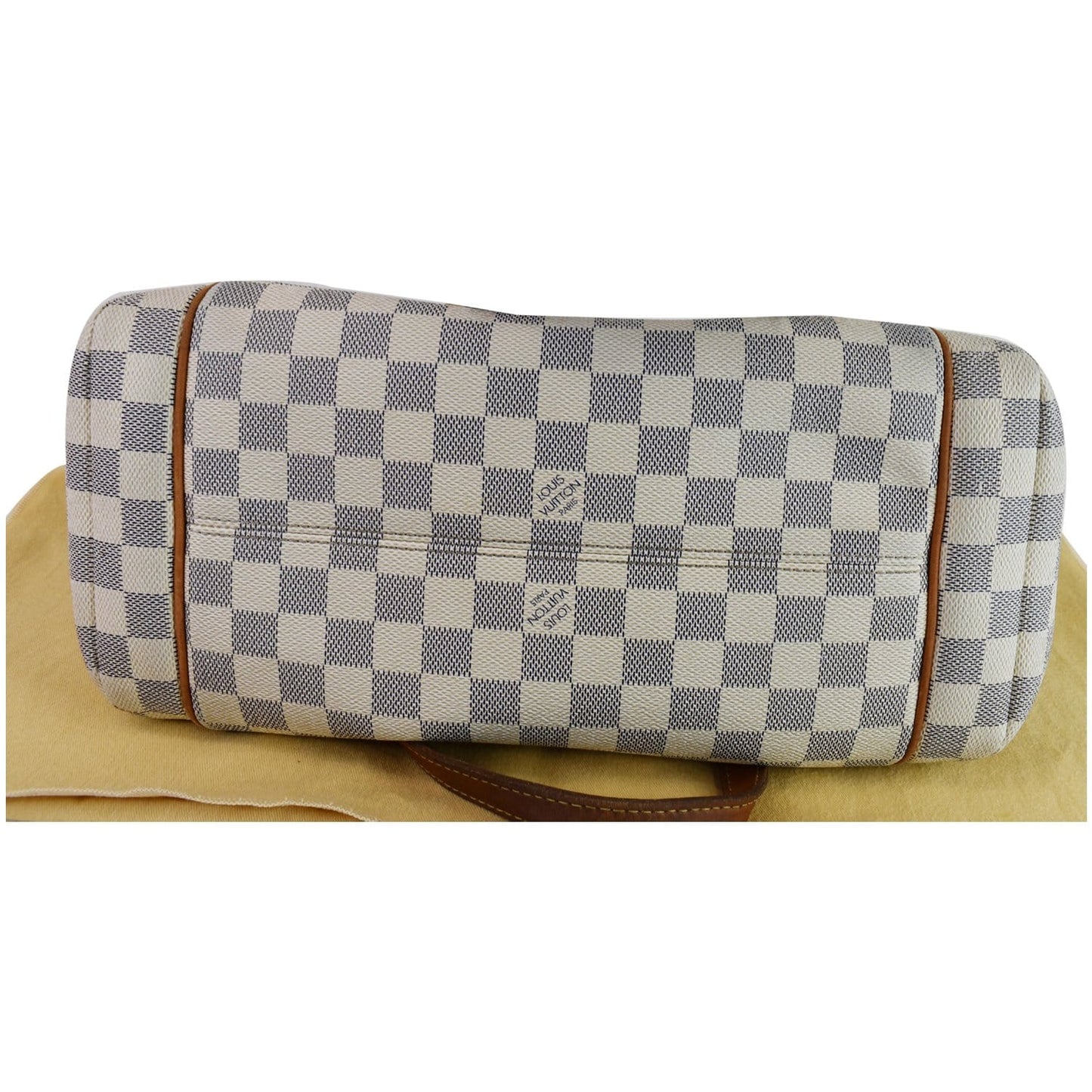 LOUIS VUITTON Totally MM Damier Azur Shoulder Bag White
