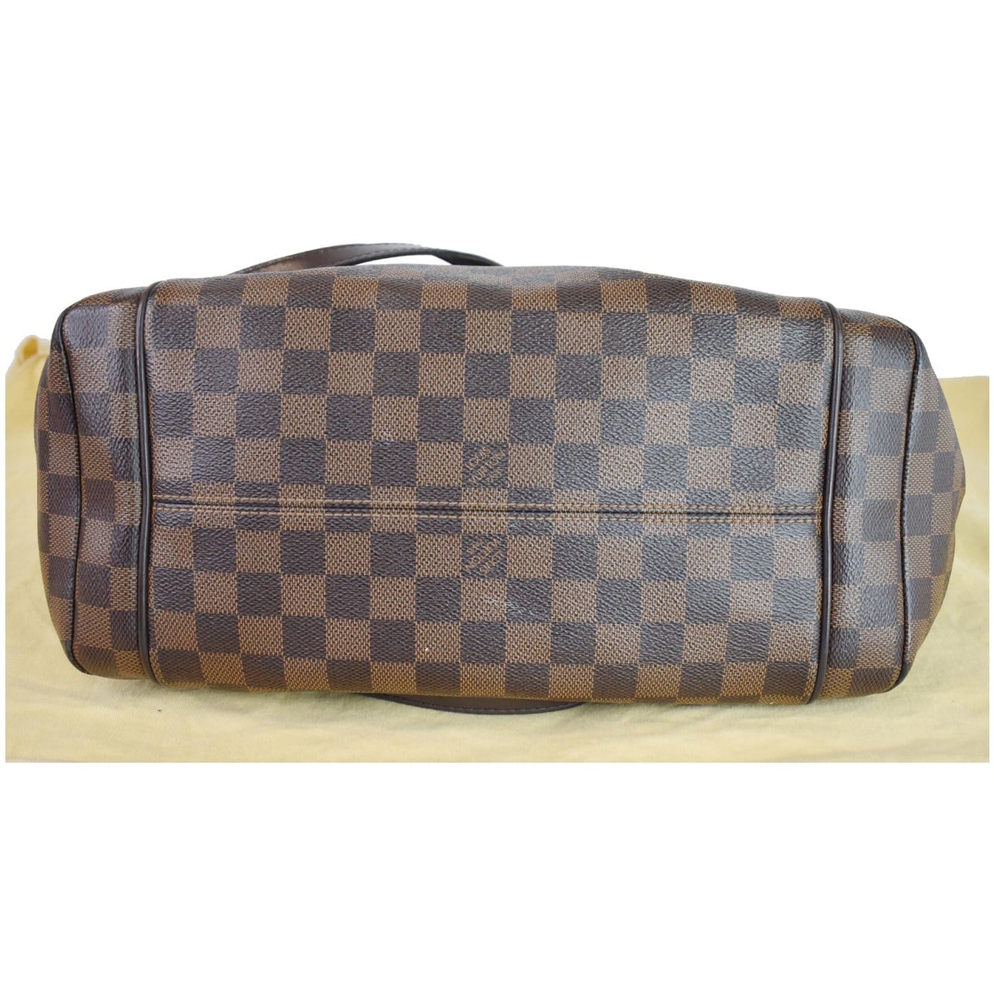 LOUIS VUITTON Totally MM Damier Ebene Shoulder Bag Brown