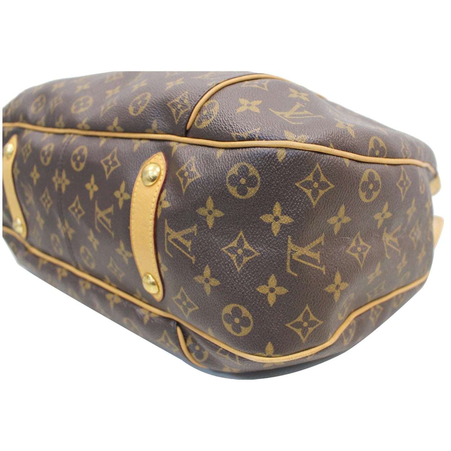 LOUIS VUITTON Galliera GM Monogram Canvas Shoulder Bag Brown