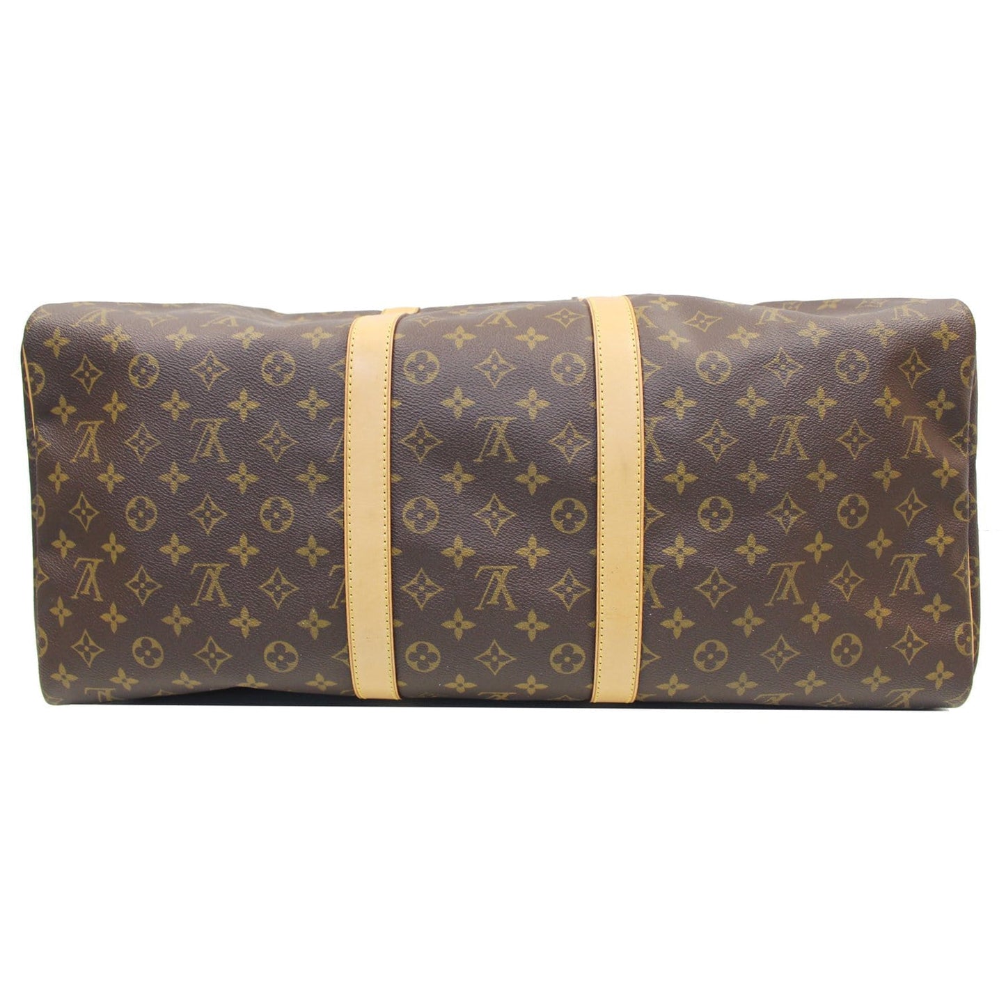 LOUIS VUITTON Keepall 55 Monogram Canvas Travel Bag Brown