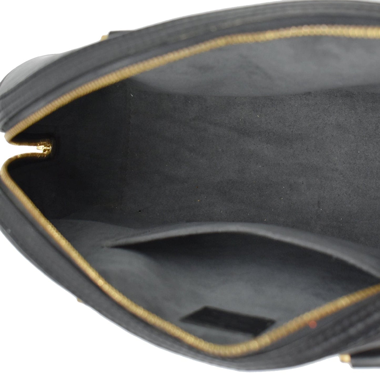 LOUIS VUITTON Jasmine Epi Leather Satchel Bag Black