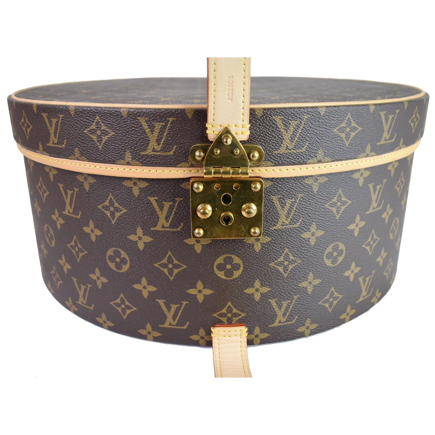 LOUIS VUITTON Hat Box 40 Monogram Canvas Travel Bag Brown