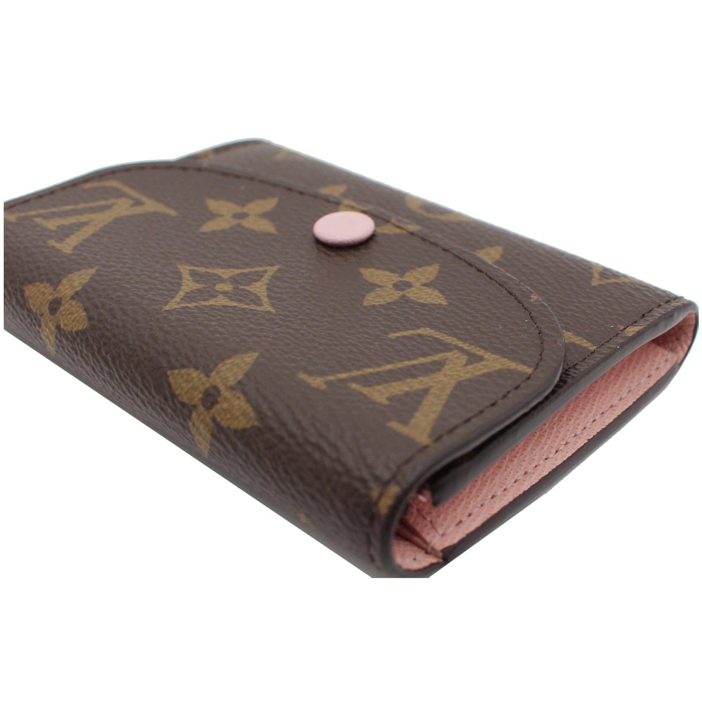 LOUIS VUITTON Rosalie Monogram Canvas Coin Purse Rose Ballerine