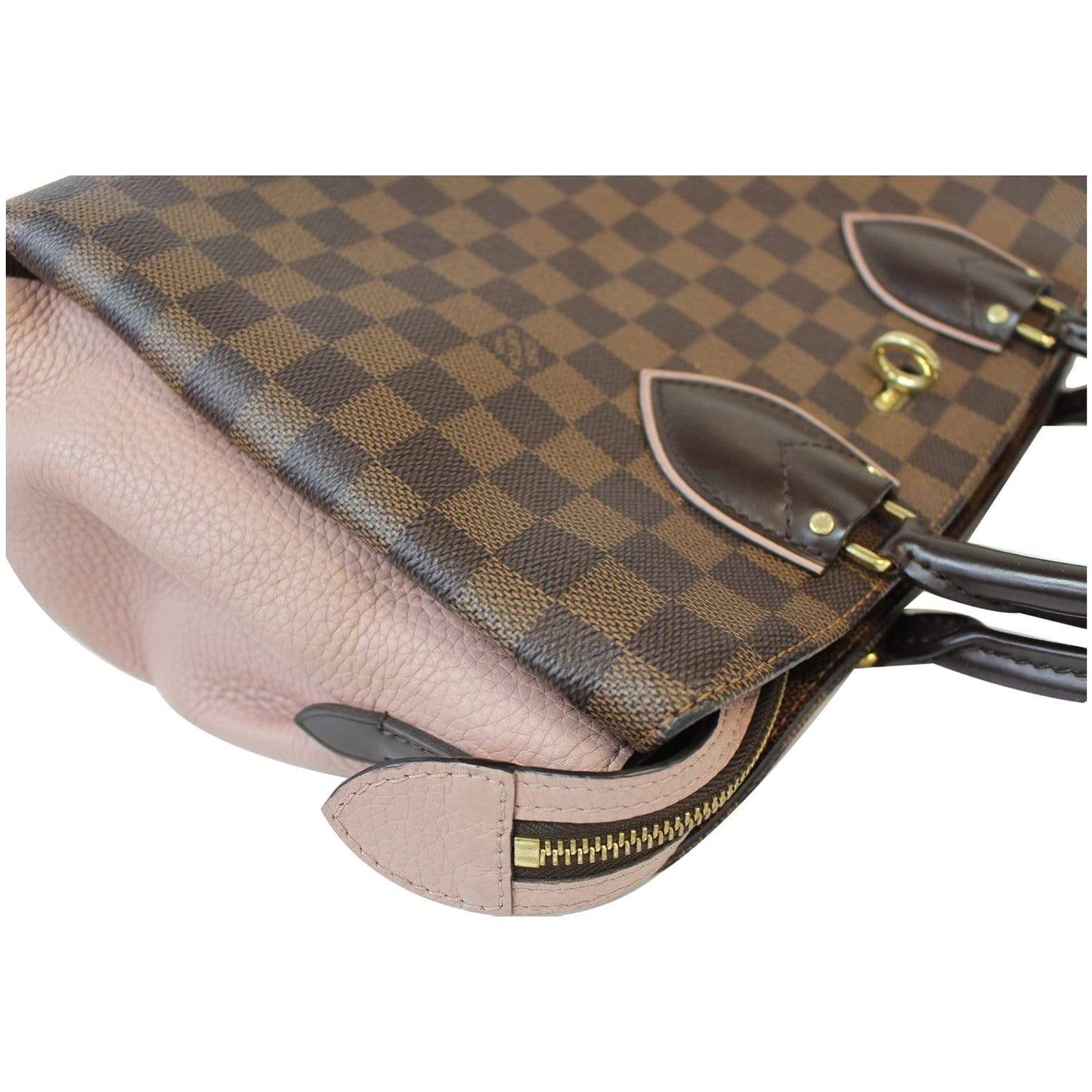 LOUIS VUITTON Normandy Damier Ebene Shoulder Bag Brown