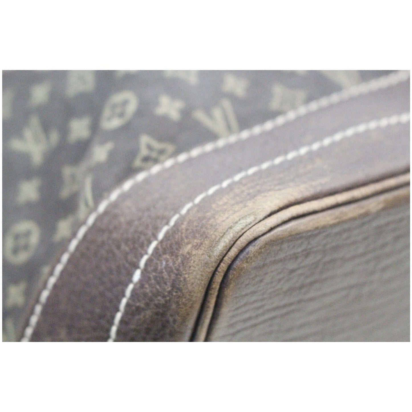 LOUIS VUITTON Large Noe Monogram Mini Lin Shoulder Bag Black
