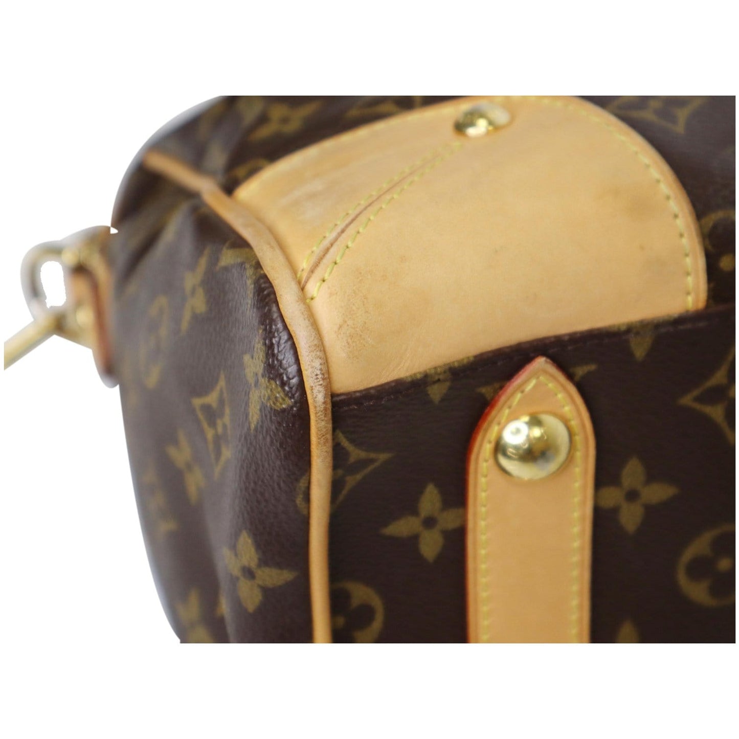 LOUIS VUITTON Retiro PM Monogram Canvas Shoulder Bag Brown