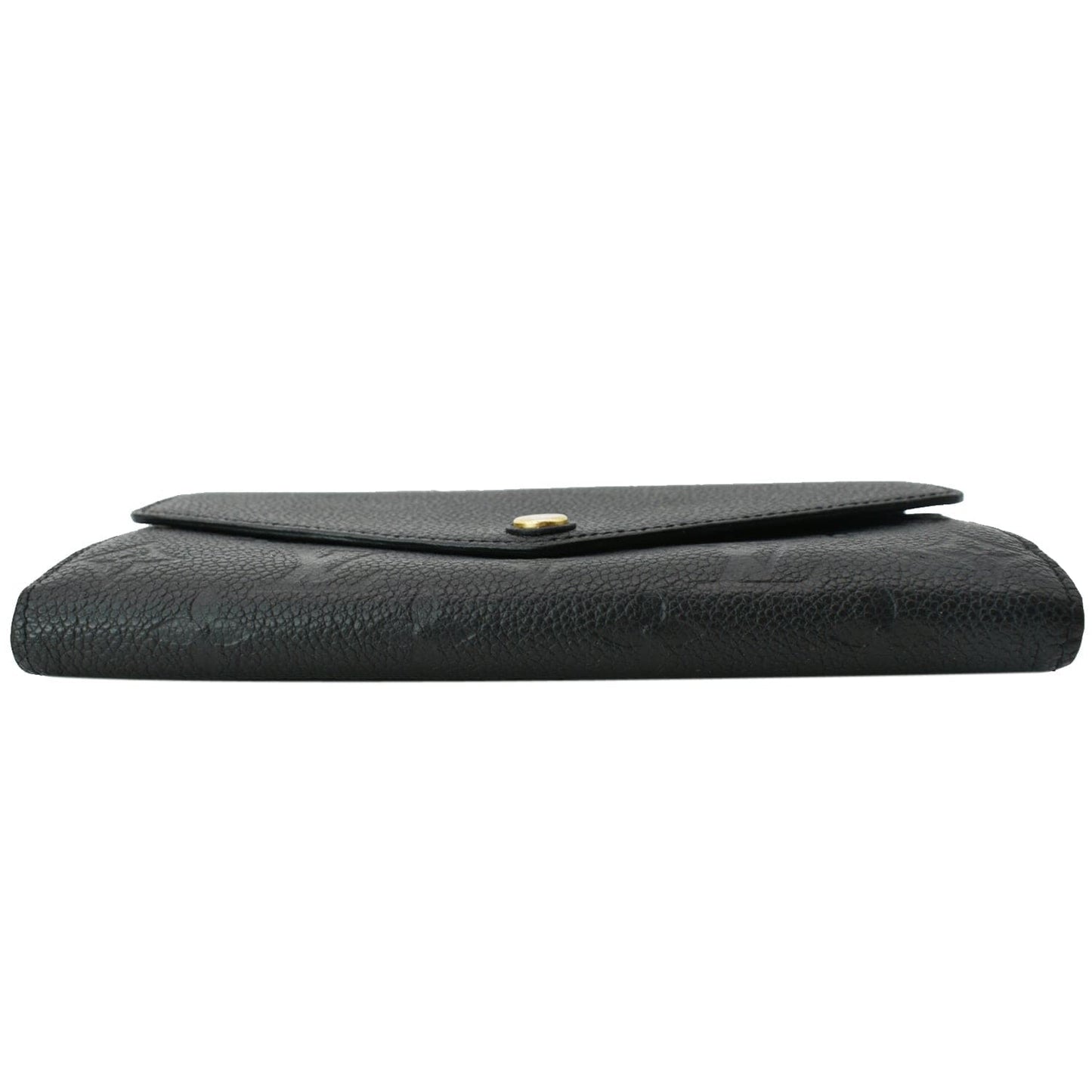 LOUIS VUITTON Sarah Monogram Empreinte Leather Wallet Black