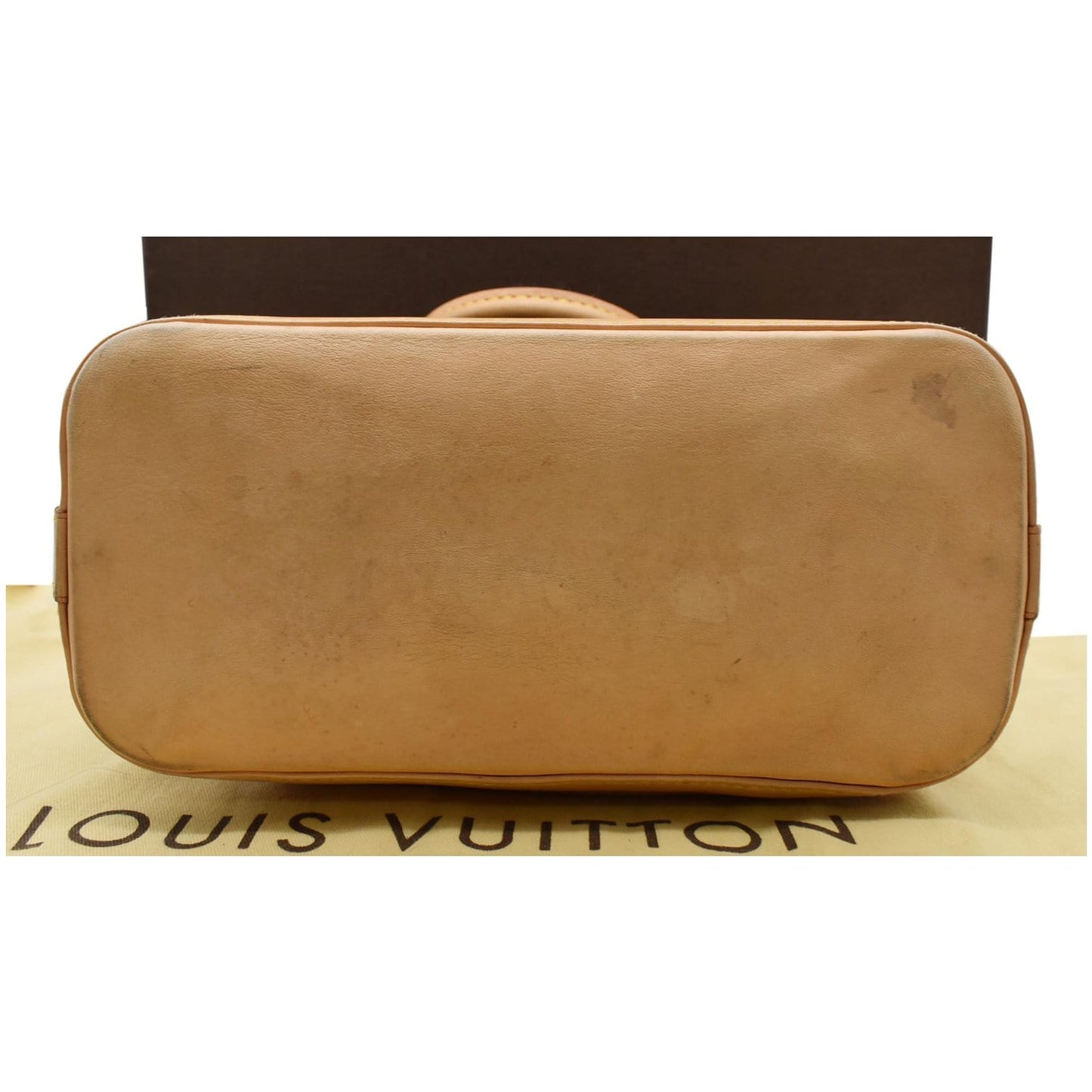 LOUIS VUITTON Lockit Vertical PM Monogram Canvas Tote Bag Brown