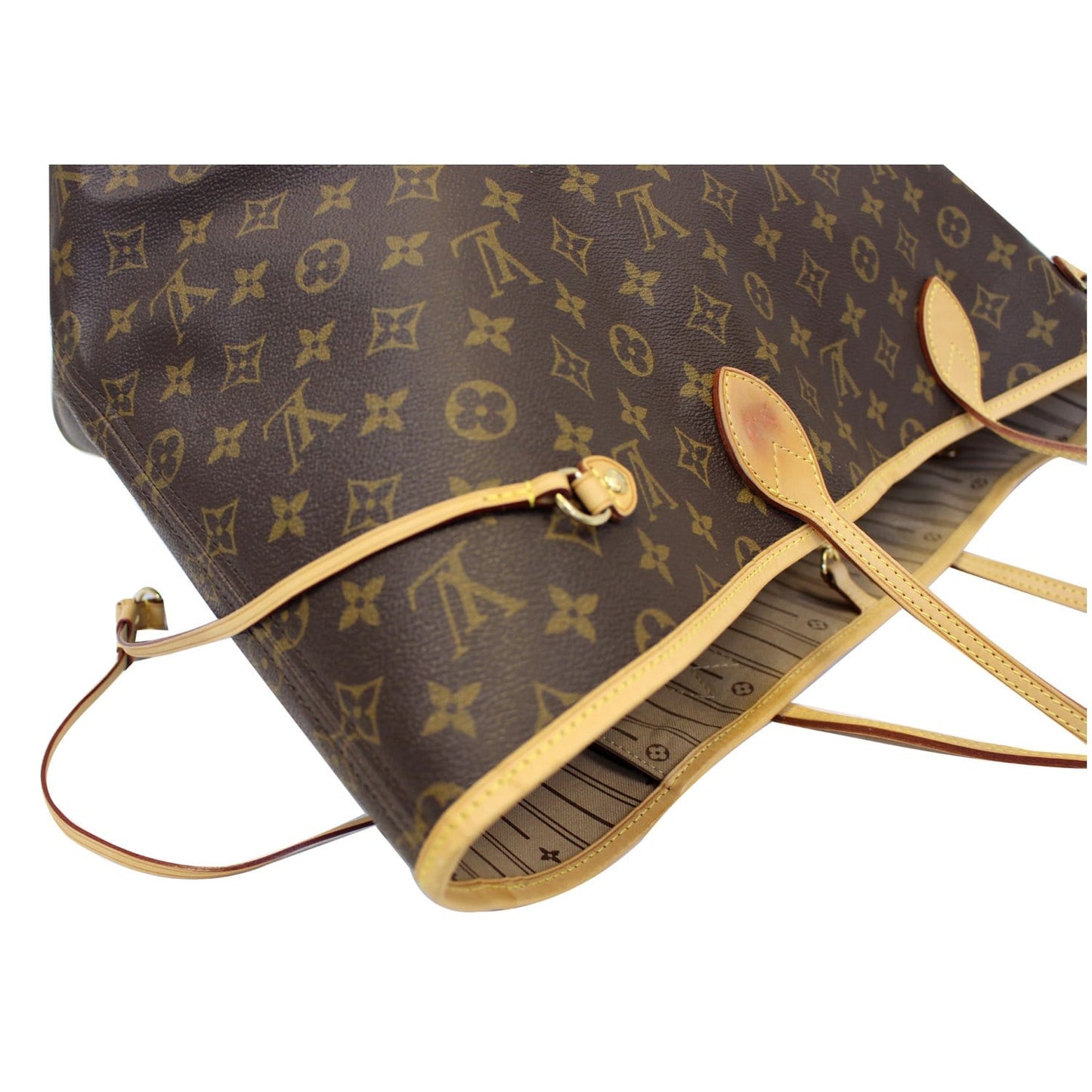LOUIS VUITTON Neverfull GM Monogram Canvas Tote Shoulder Bag Brown