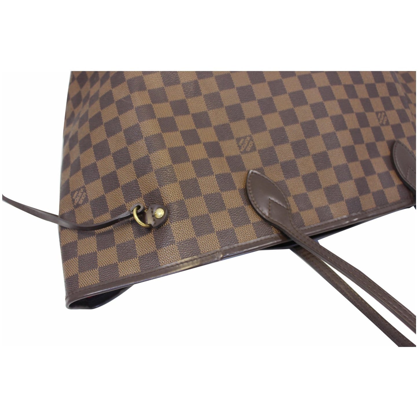 LOUIS VUITTON Neverfull GM Damier Ebene Tote Shoulder Bag Brown