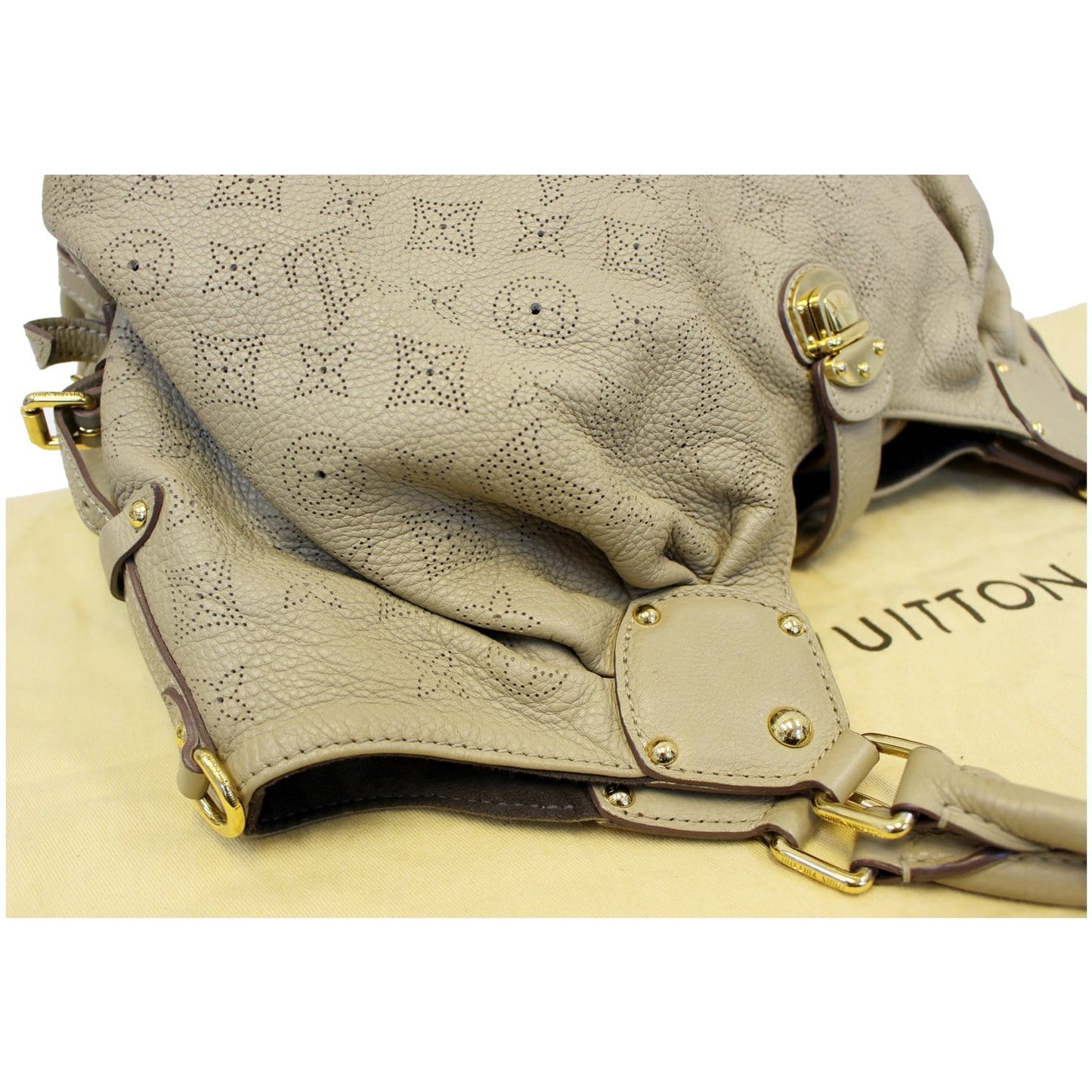 LOUIS VUITTON Mahina L Monogram Leather Shoulder Bag