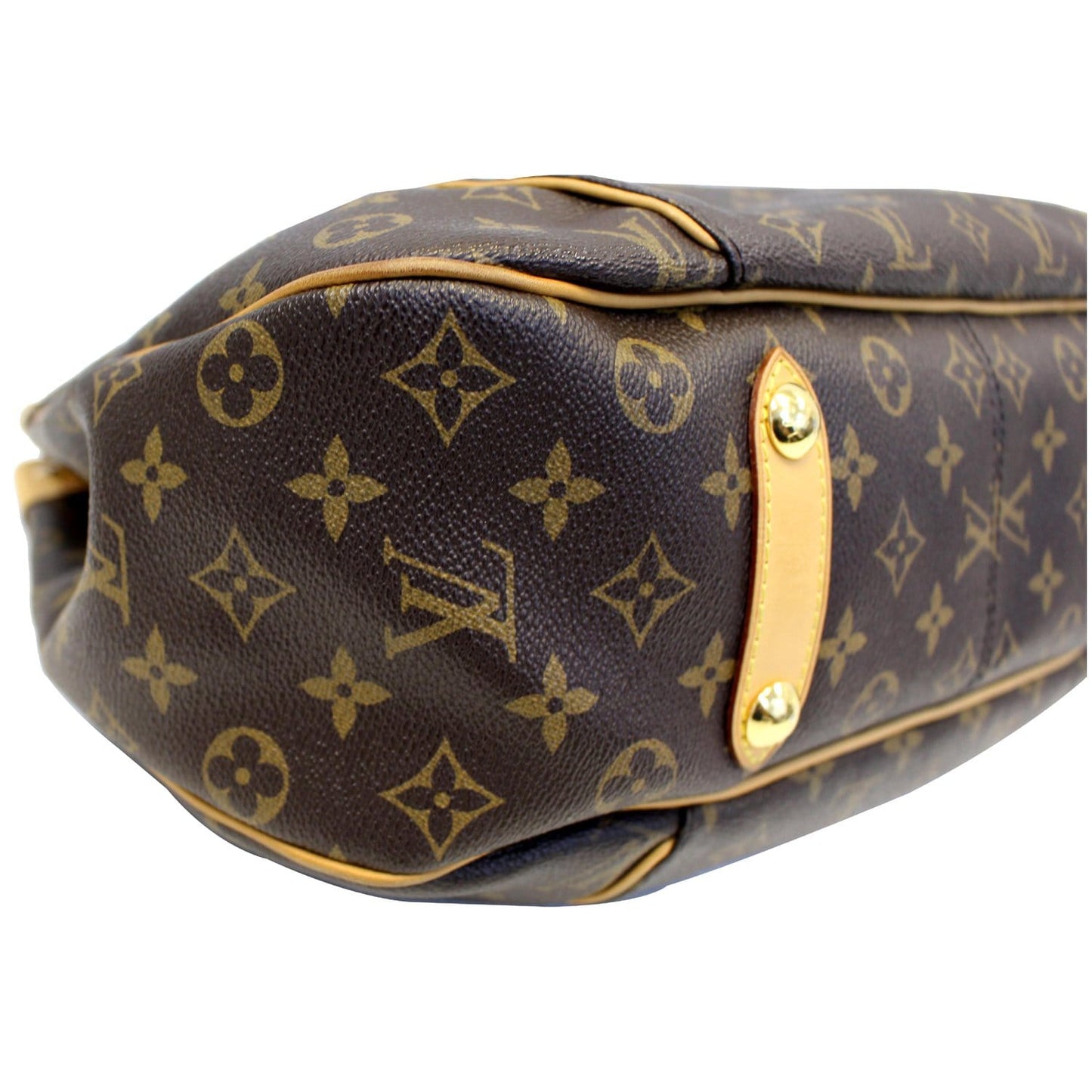 LOUIS VUITTON Galliera PM Monogram Canvas Shoulder Handbag Brown