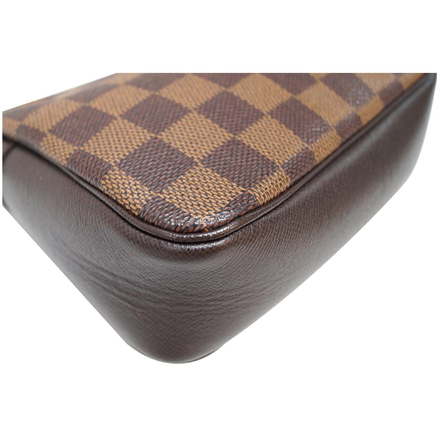 LOUIS VUITTON Truth Damier Ebene Makeup Pouch Bag Brown