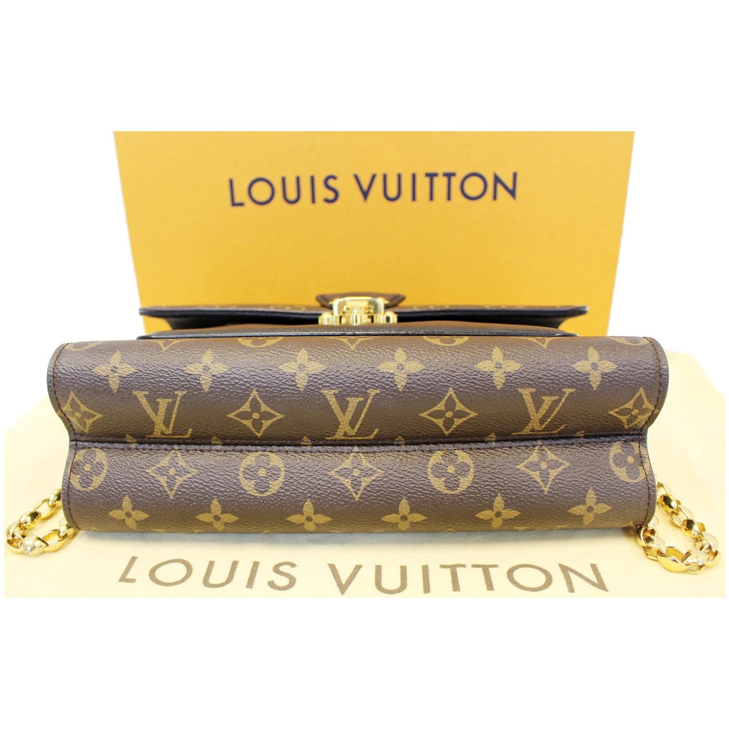 LOUIS VUITTON Victoire Monogram Canvas Shoulder Crossbody Bag Noir