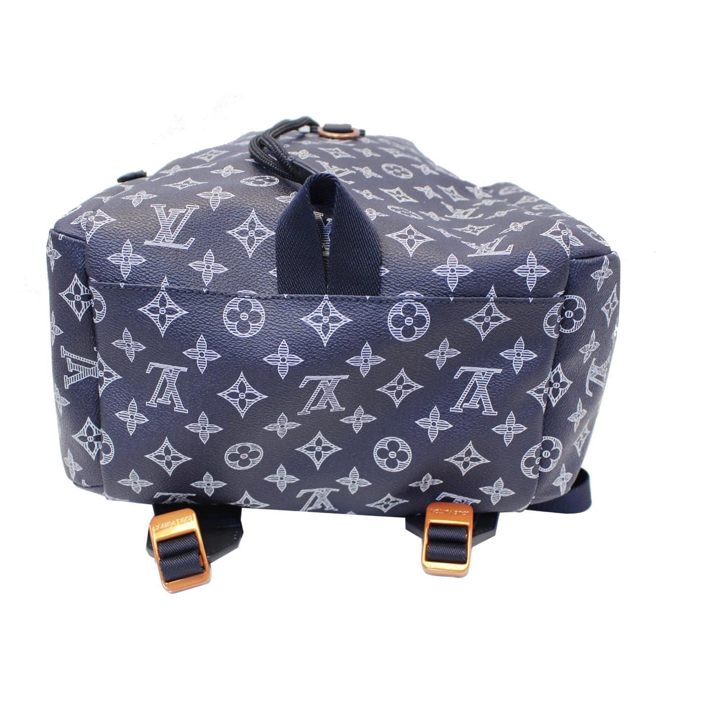 LOUIS VUITTON Discovery Upside Down Monogram Backpack Bag Navy Blue