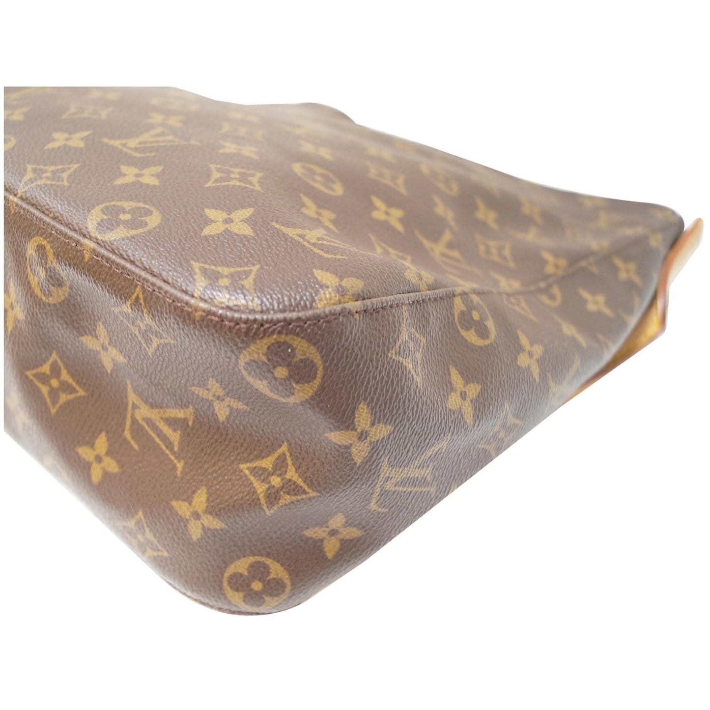 LOUIS VUITTON Looping GM Monogram Canvas Shoulder Bag Brown