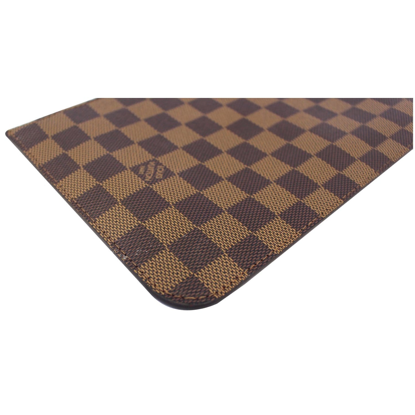 LOUIS VUITTON Pochette Wristlet Pouch Neverfull MM Damier Ebene