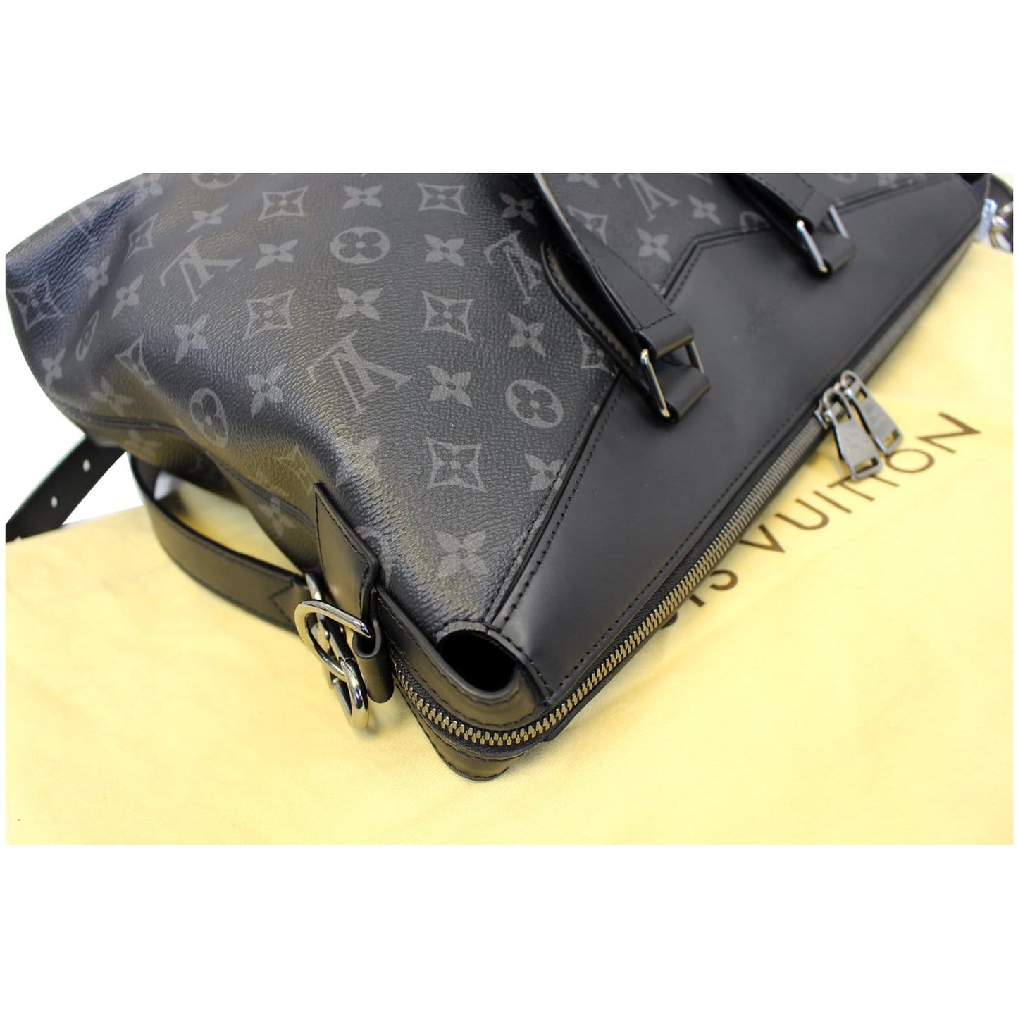 LOUIS VUITTON Briefcase Explorer Monogram Eclipse Shoulder Bag