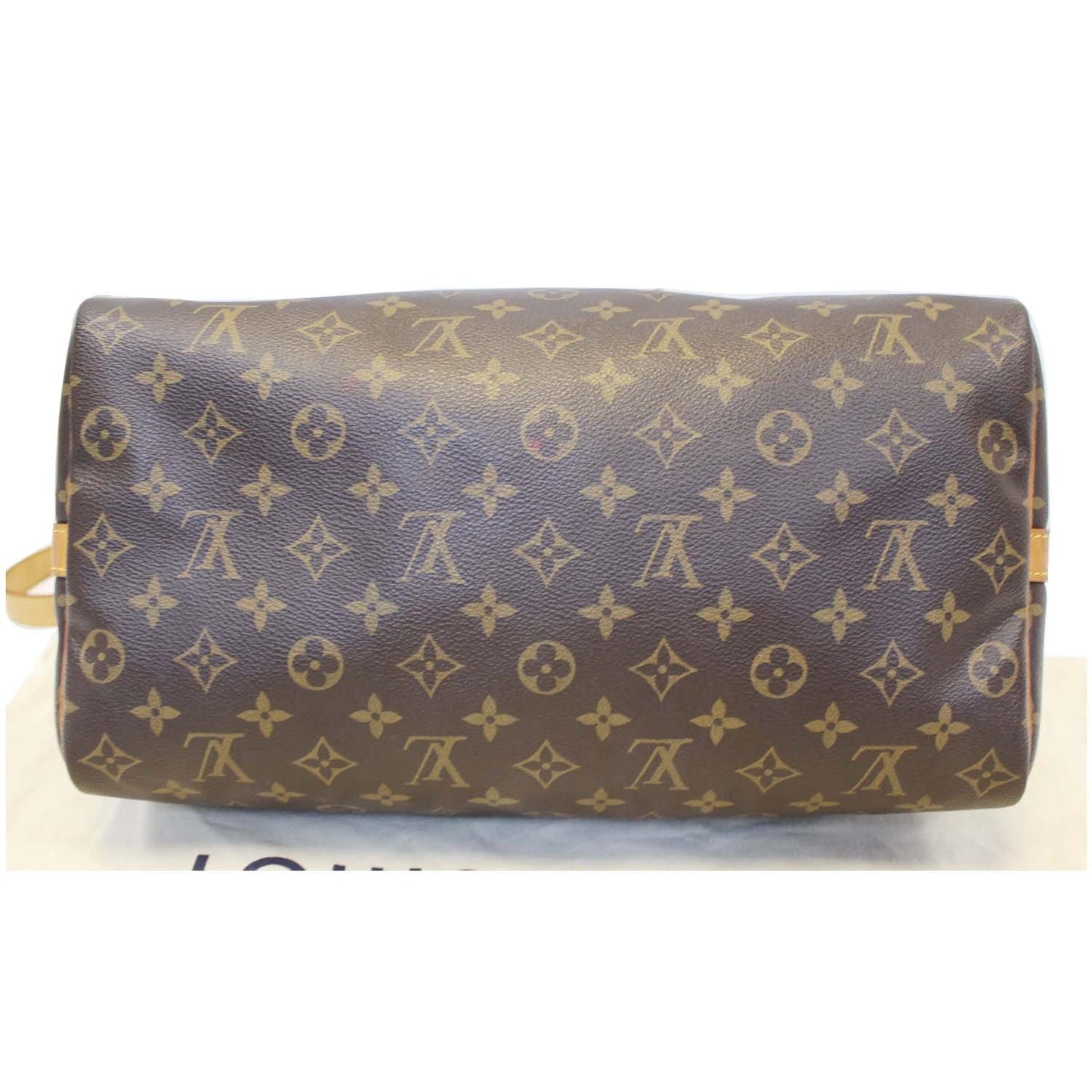 LOUIS VUITTON Speedy 35 Bandouliere Monogram Canvas Shoulder Bag Brown