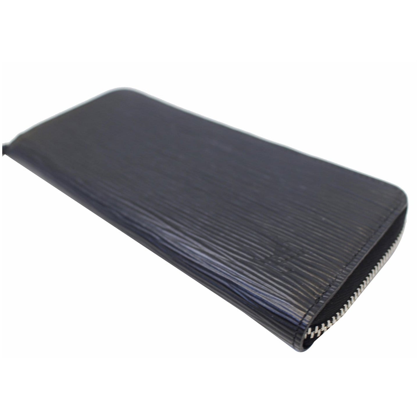 LOUIS VUITTON Clemence Epi Leather Wallet Black