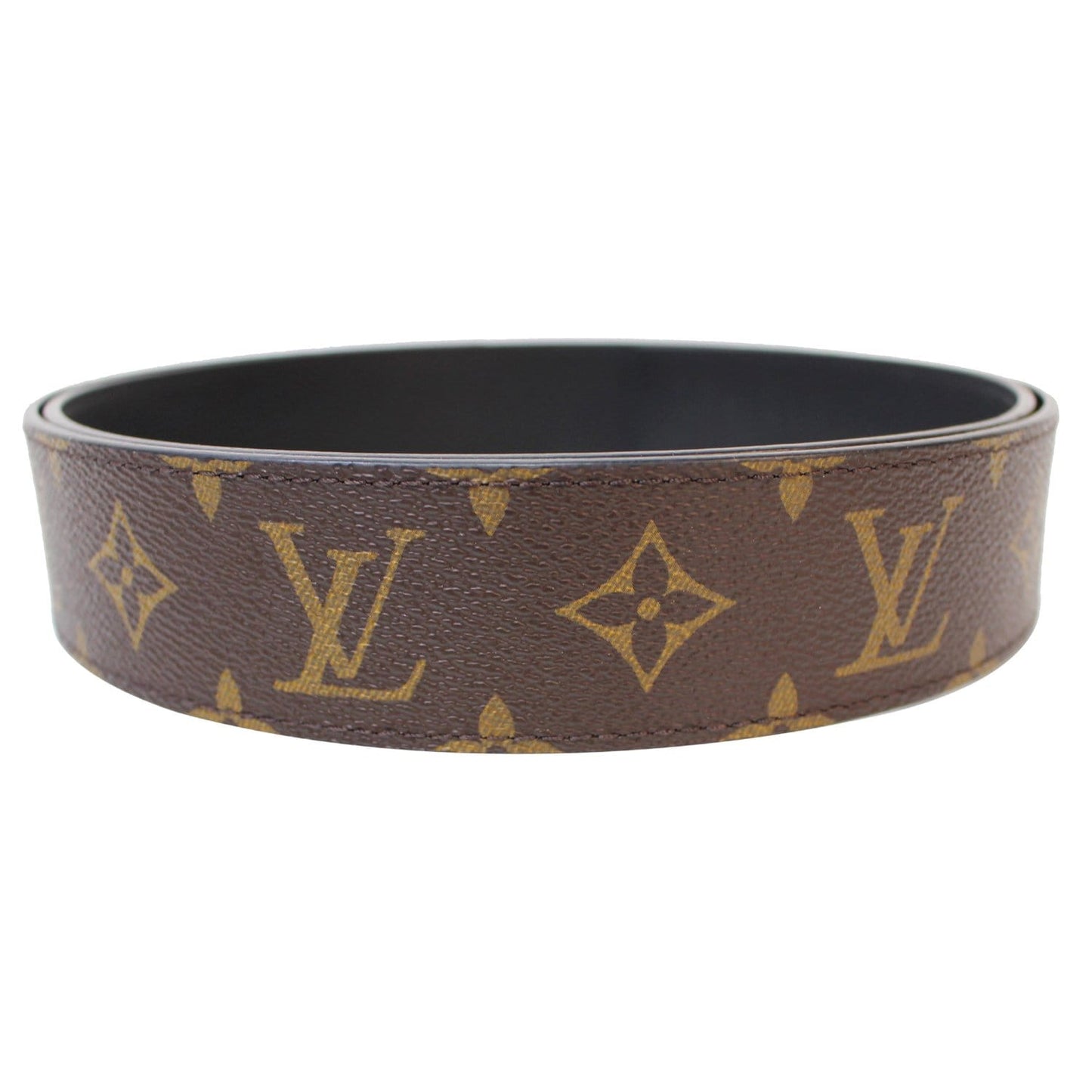 LOUIS VUITTON Monogram Canvas Belt Strap Brown