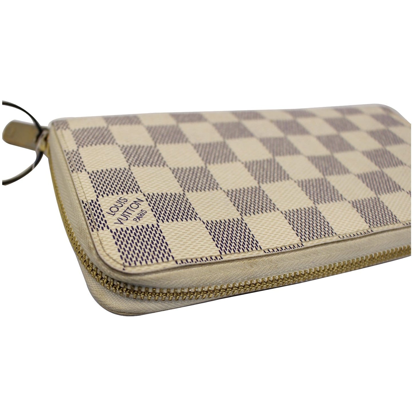 LOUIS VUITTON Damier Azur Zippy Zip Around Long Wallet