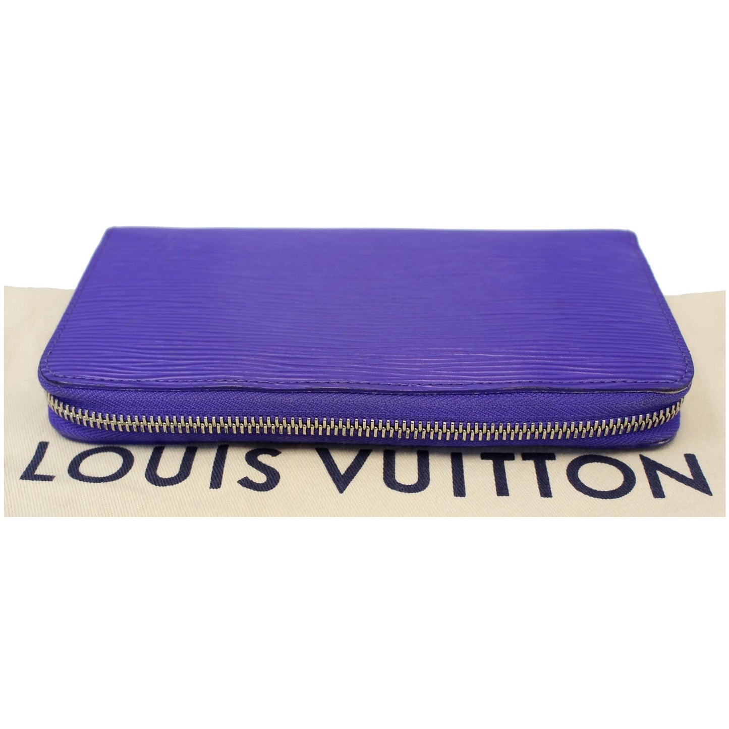 LOUIS VUITTON Zippy Organizer Epi Leather Wallet Blue