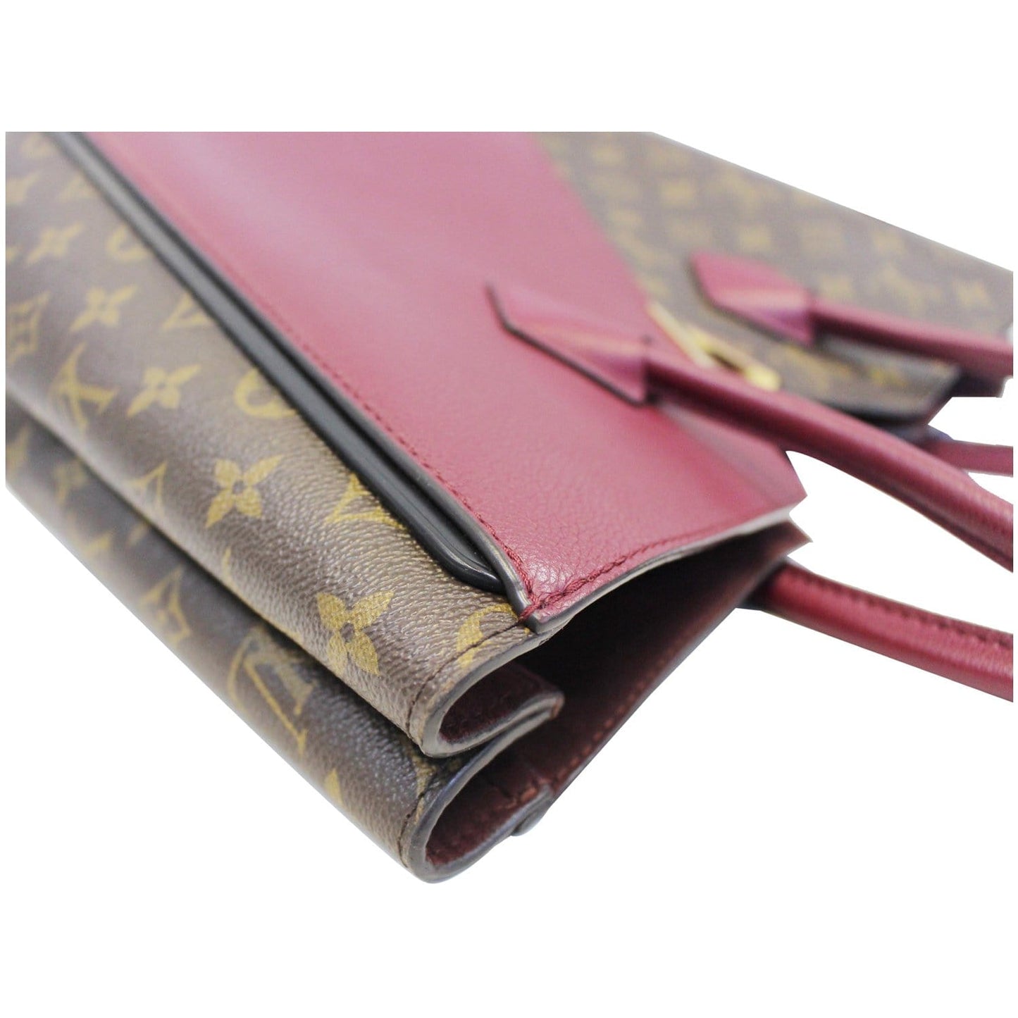 LOUIS VUITTON Kimono Monogram Calfskin Tote Bag Aurore