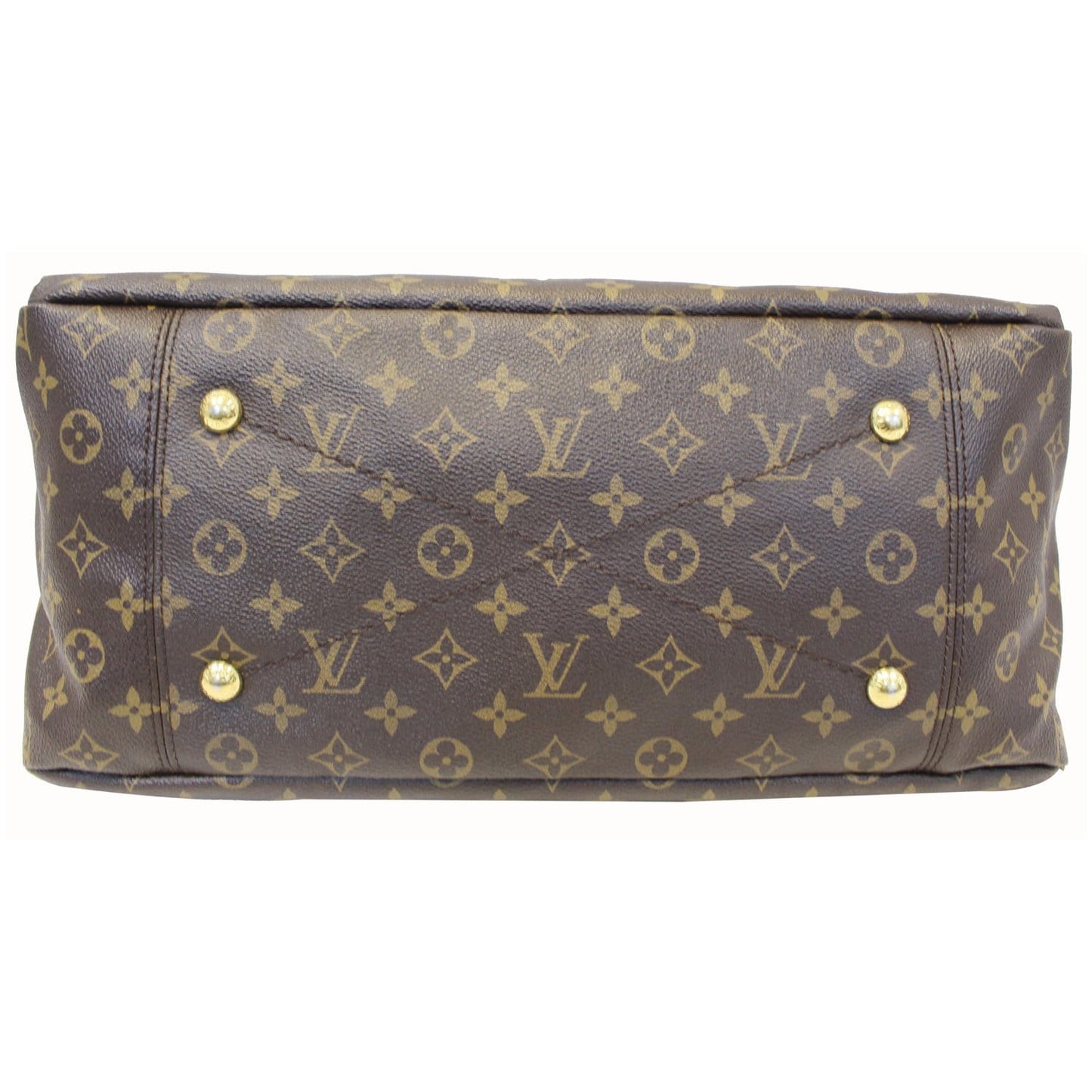 LOUIS VUITTON Artsy MM Monogram Canvas Shoulder Bag Brown