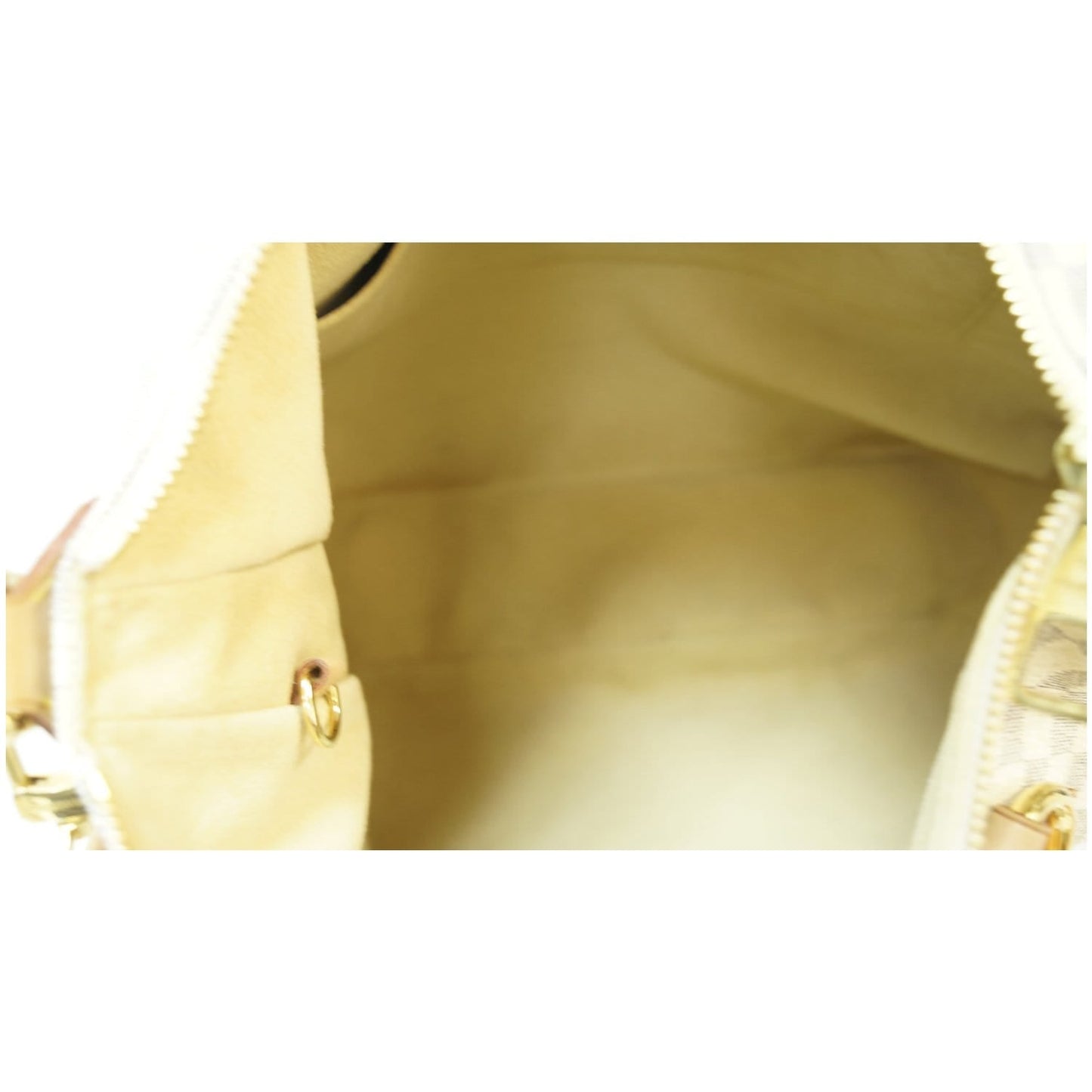 LOUIS VUITTON Evora MM Damier Azur Tote Shoulder Bag White