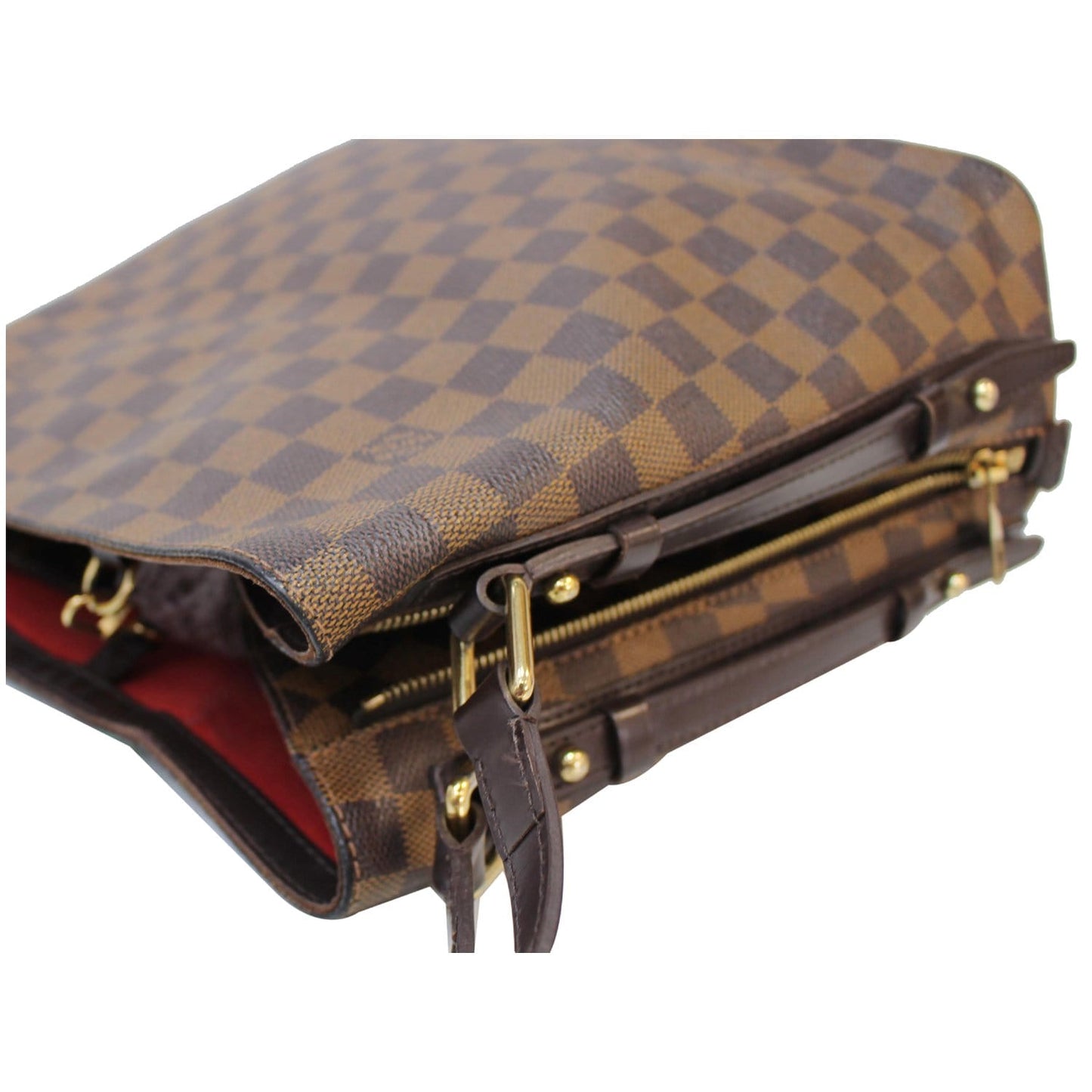 LOUIS VUITTON Cabas Rivington Damier Ebene Shoulder Bag Brown