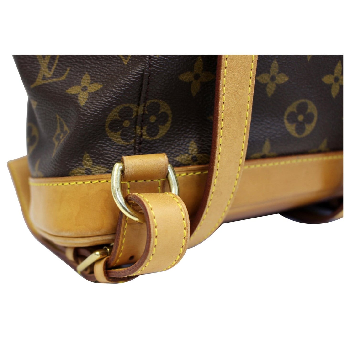 LOUIS VUITTON Montsouris MM Monogram Canvas Backpack Bag Brown
