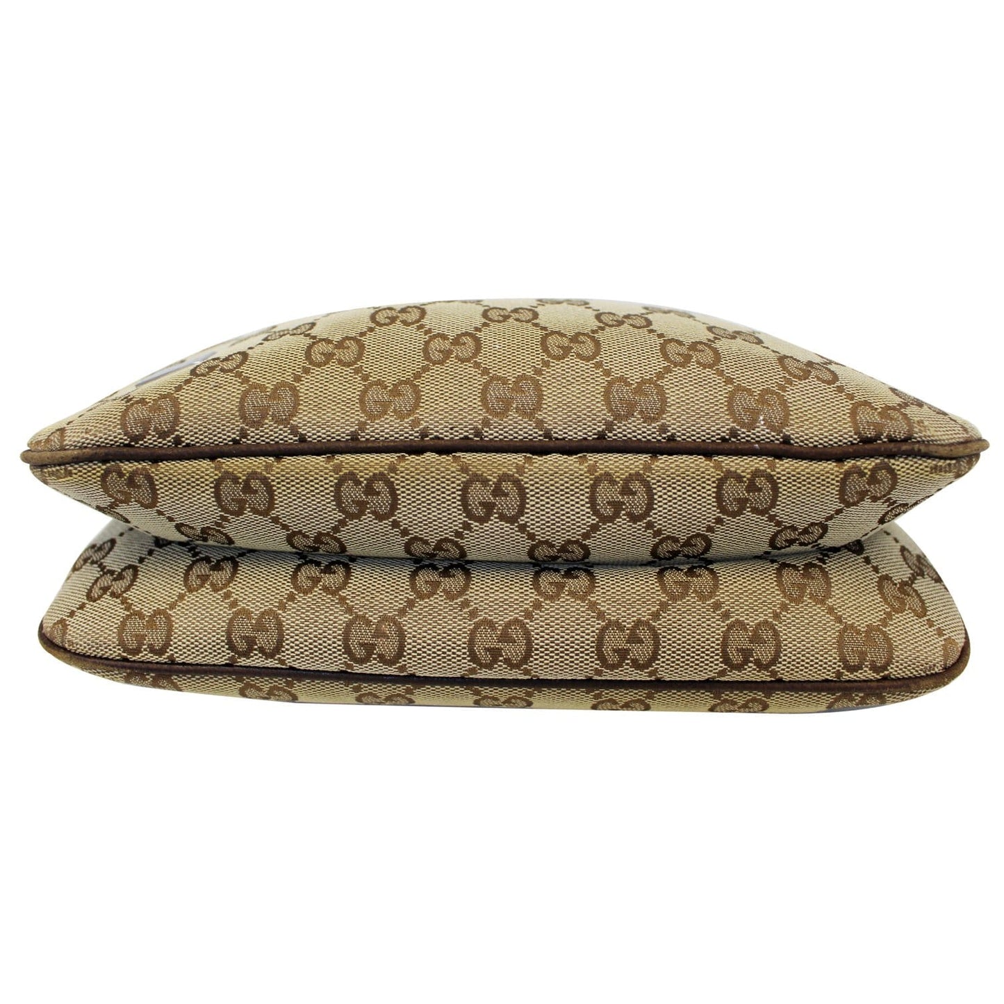 GUCCI GG Canvas Horsebit Hobo Bag Beige
