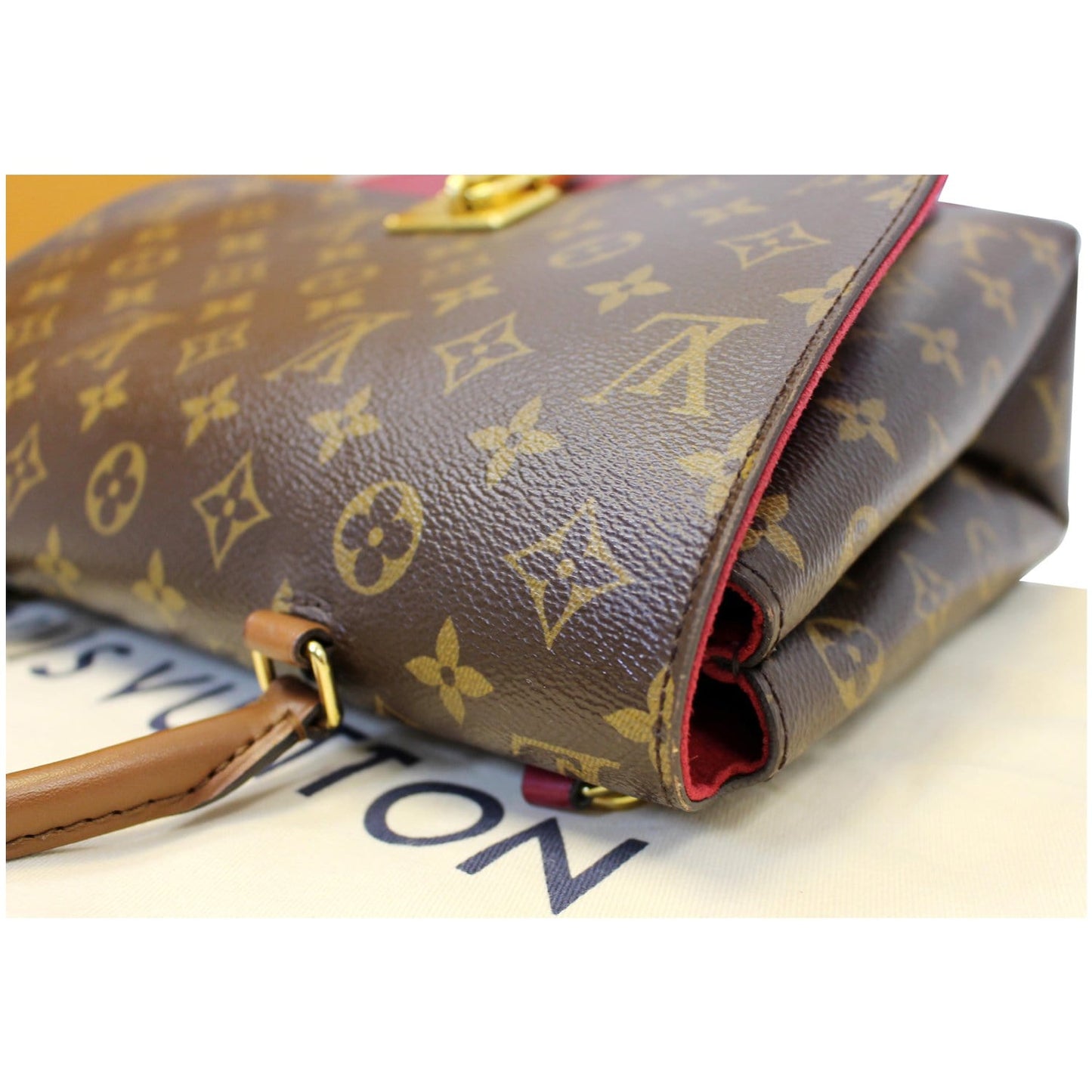 LOUIS VUITTON Marignan Monogram Canvas Messenger Shoulder Bag Lie De Vin
