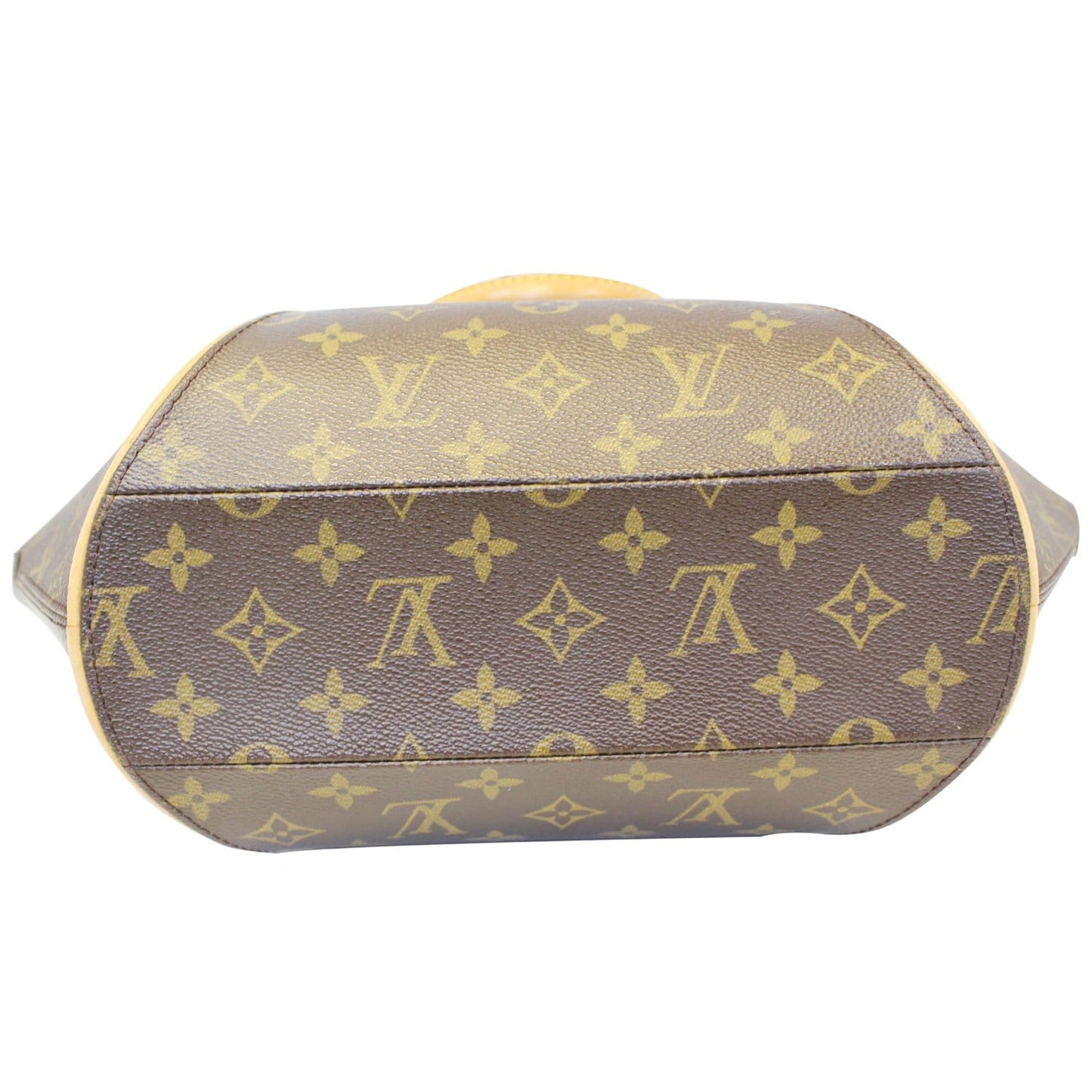 LOUIS VUITTON Ellipse MM Monogram Canvas Satchel Bag Brown