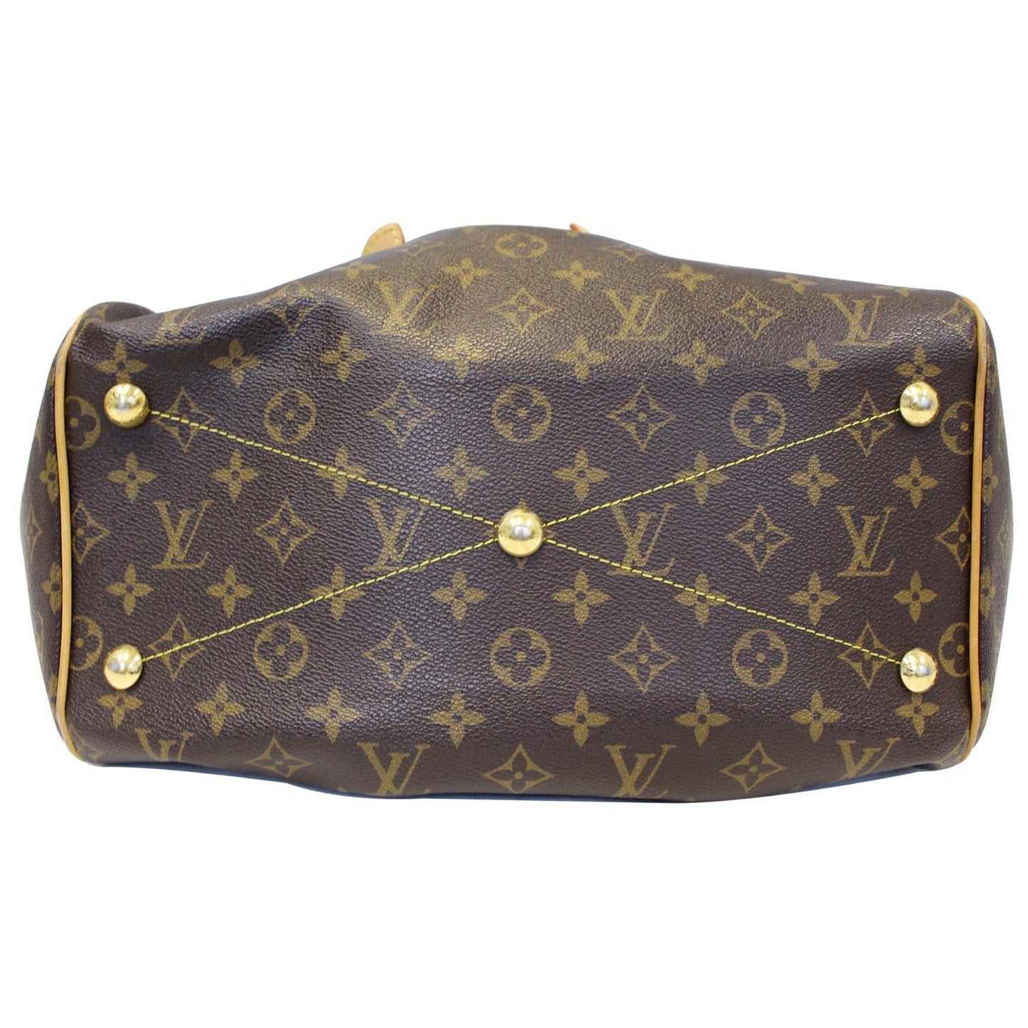 LOUIS VUITTON Tivoli GM Monogram Canvas Brown Shoulder Bag Brown