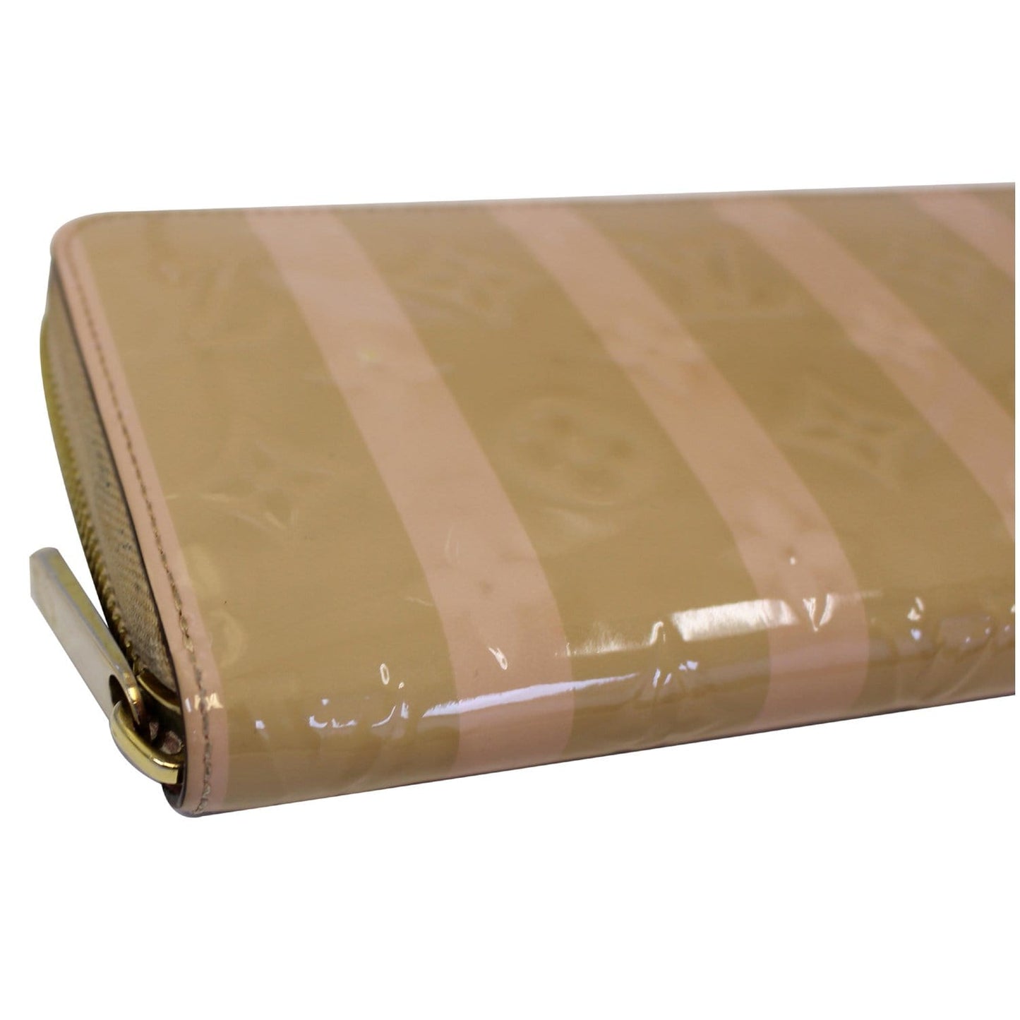 LOUIS VUITTON Vernis Rayures Zippy Wallet Dune - 25% OFF