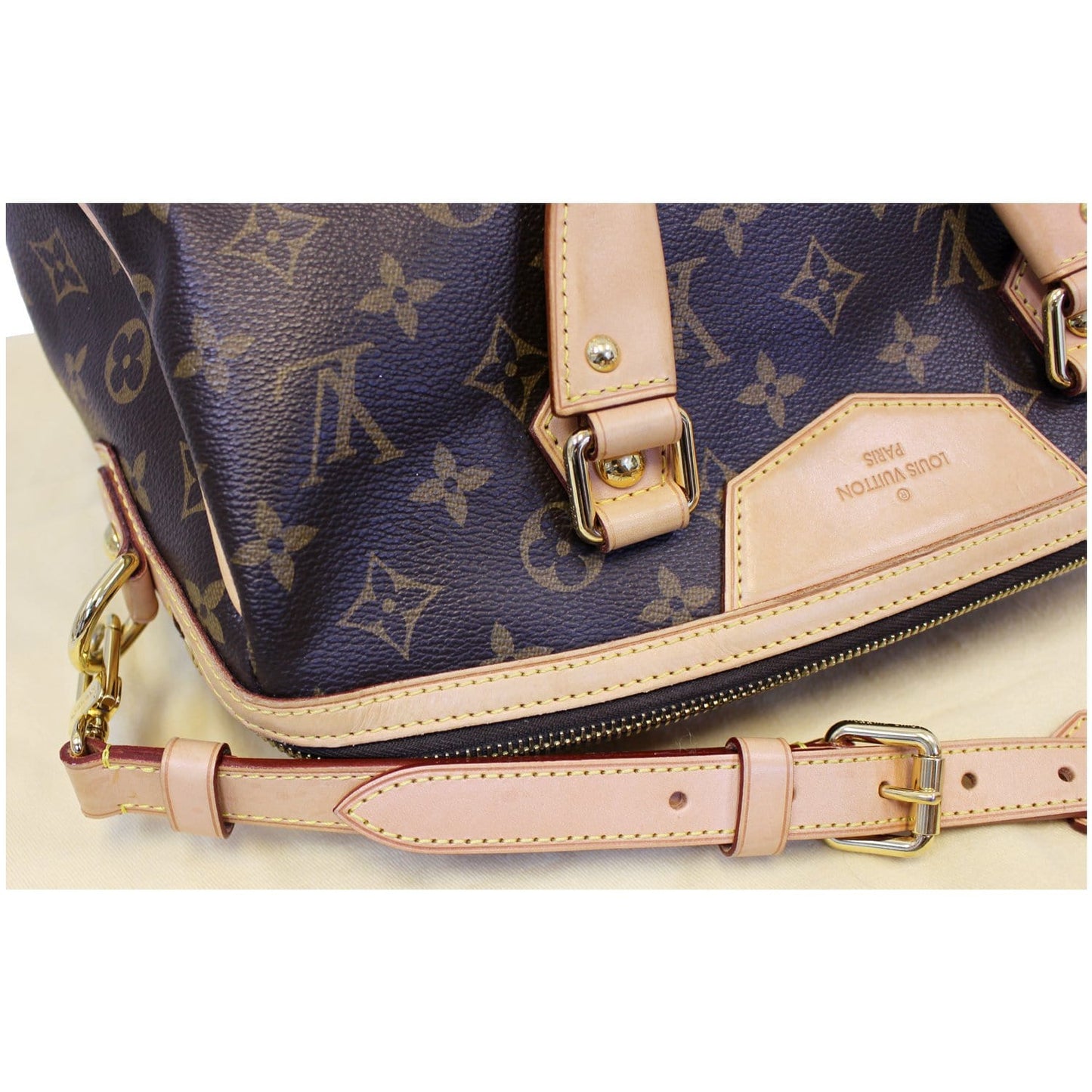 LOUIS VUITTON Retiro PM Monogram Canvas Shoulder Bag Brown