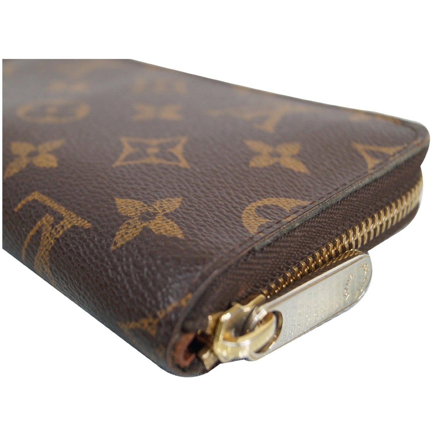 LOUIS VUITTON Zippy Monogram Canvas Organizer Wallet Brown
