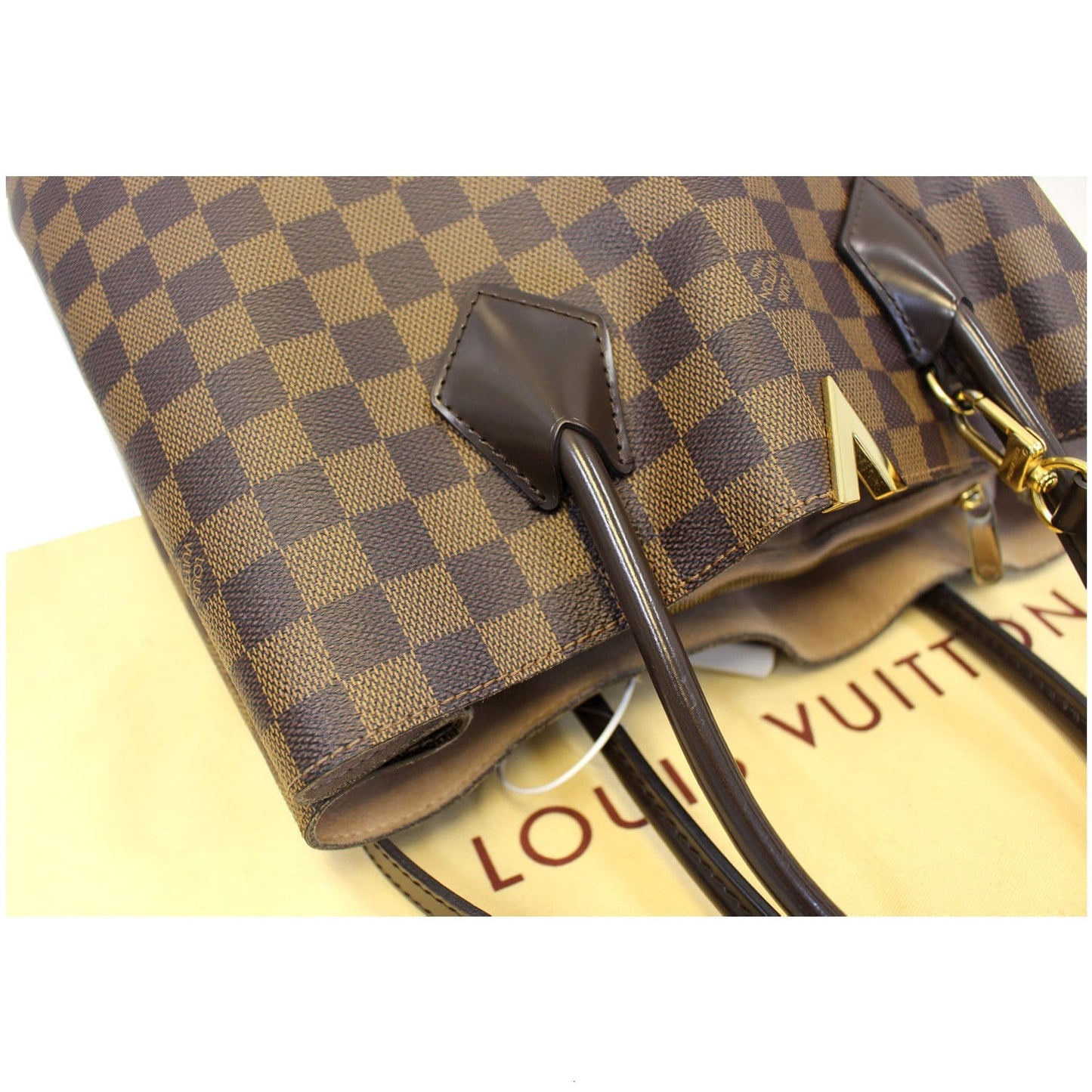 LOUIS VUITTON Kensington Damier Ebene Shoulder Handbag