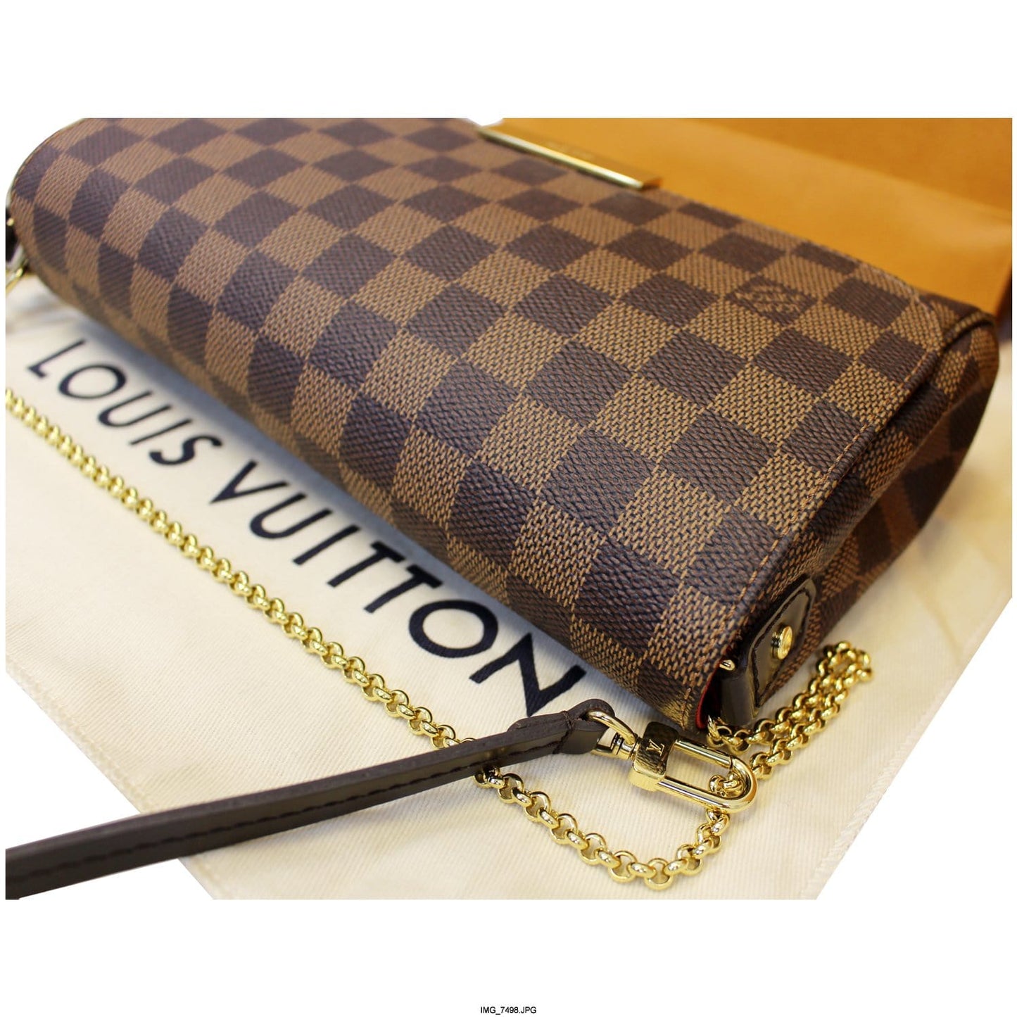 LOUIS VUITTON Favorite MM Damier Ebene Shoulder Crossbody Bag