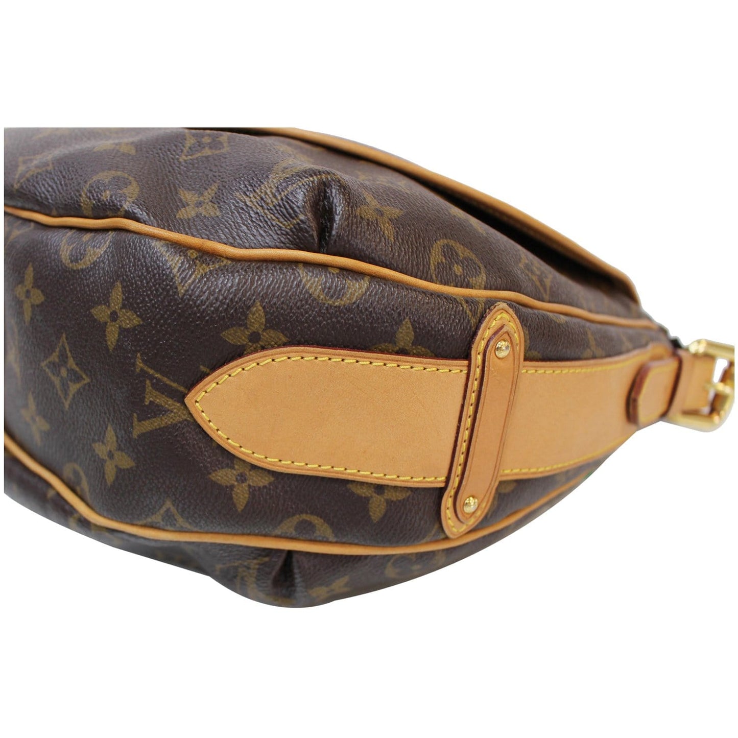 LOUIS VUITTON Tulum GM Monogram Canvas Shoulder Bag Brown