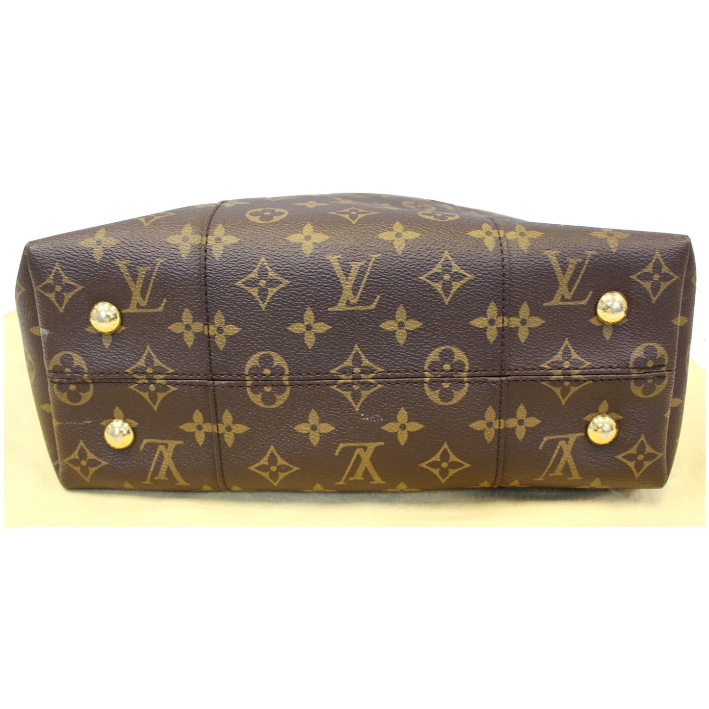 LOUIS VUITTON Melie Monogram Canvas Hobo Shoulder Bag Brown