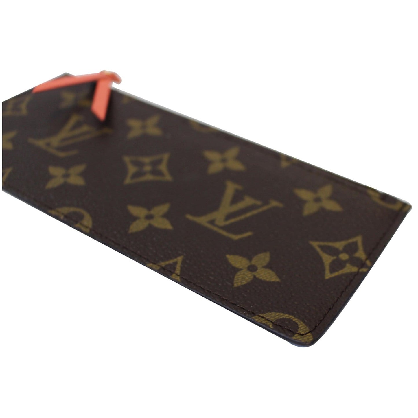 LOUIS VUITTON Felicie Zippered Monogram Canvas Insert Pouch Brown